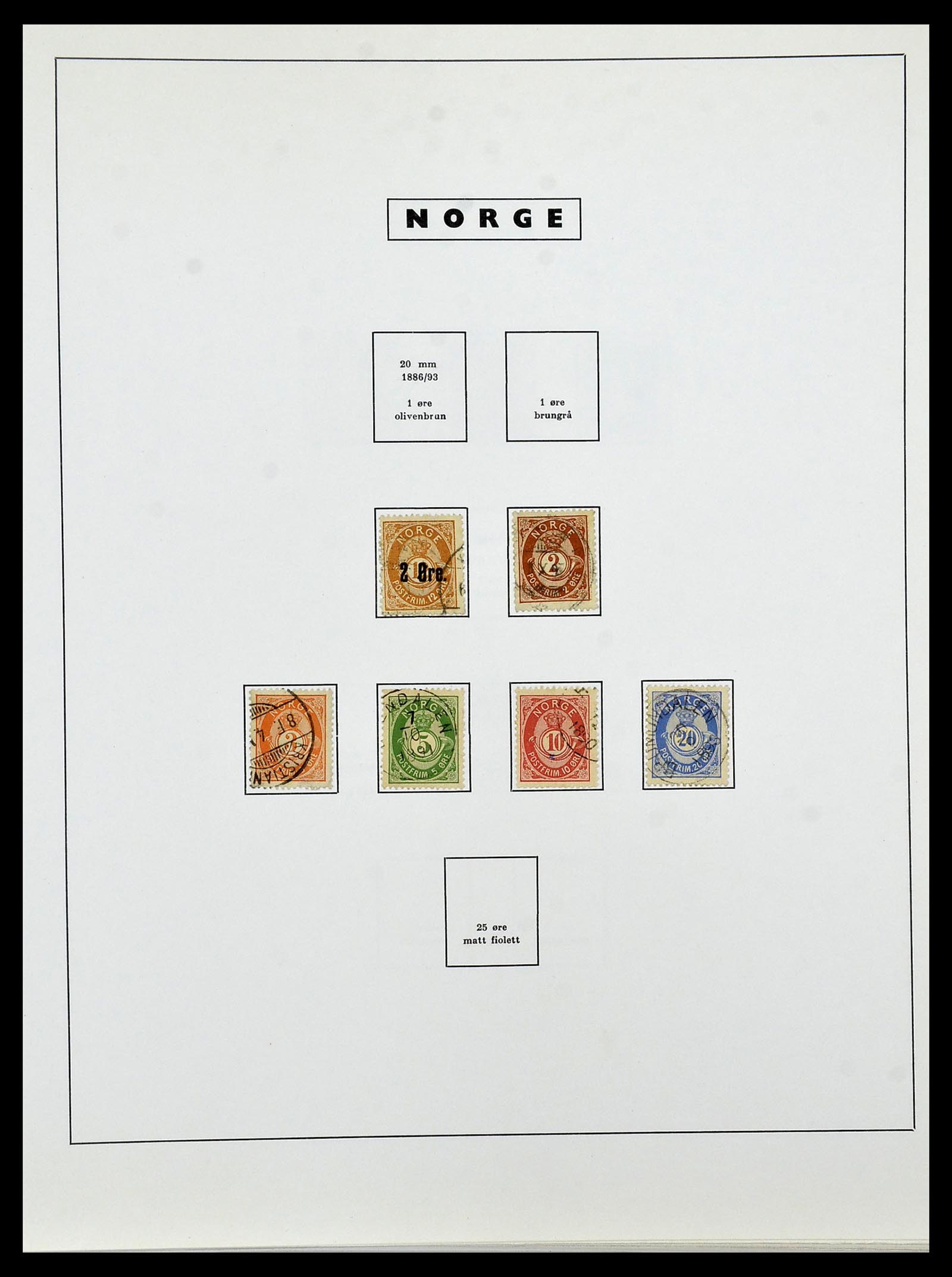 34274 005 - Postzegelverzameling 34274 Noorwegen 1856-2012.