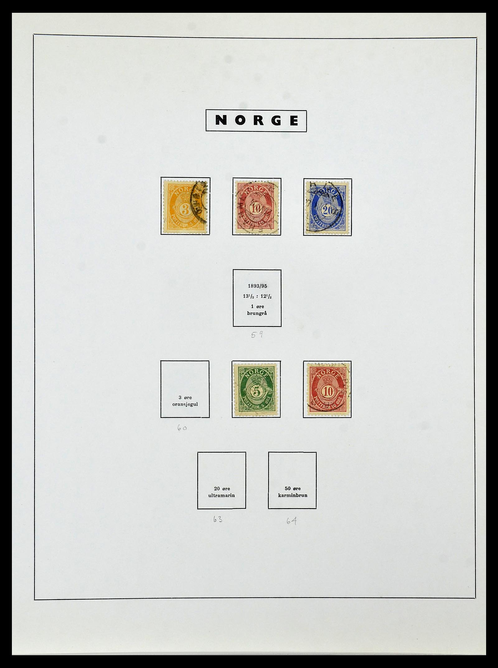 34274 006 - Postzegelverzameling 34274 Noorwegen 1856-2012.