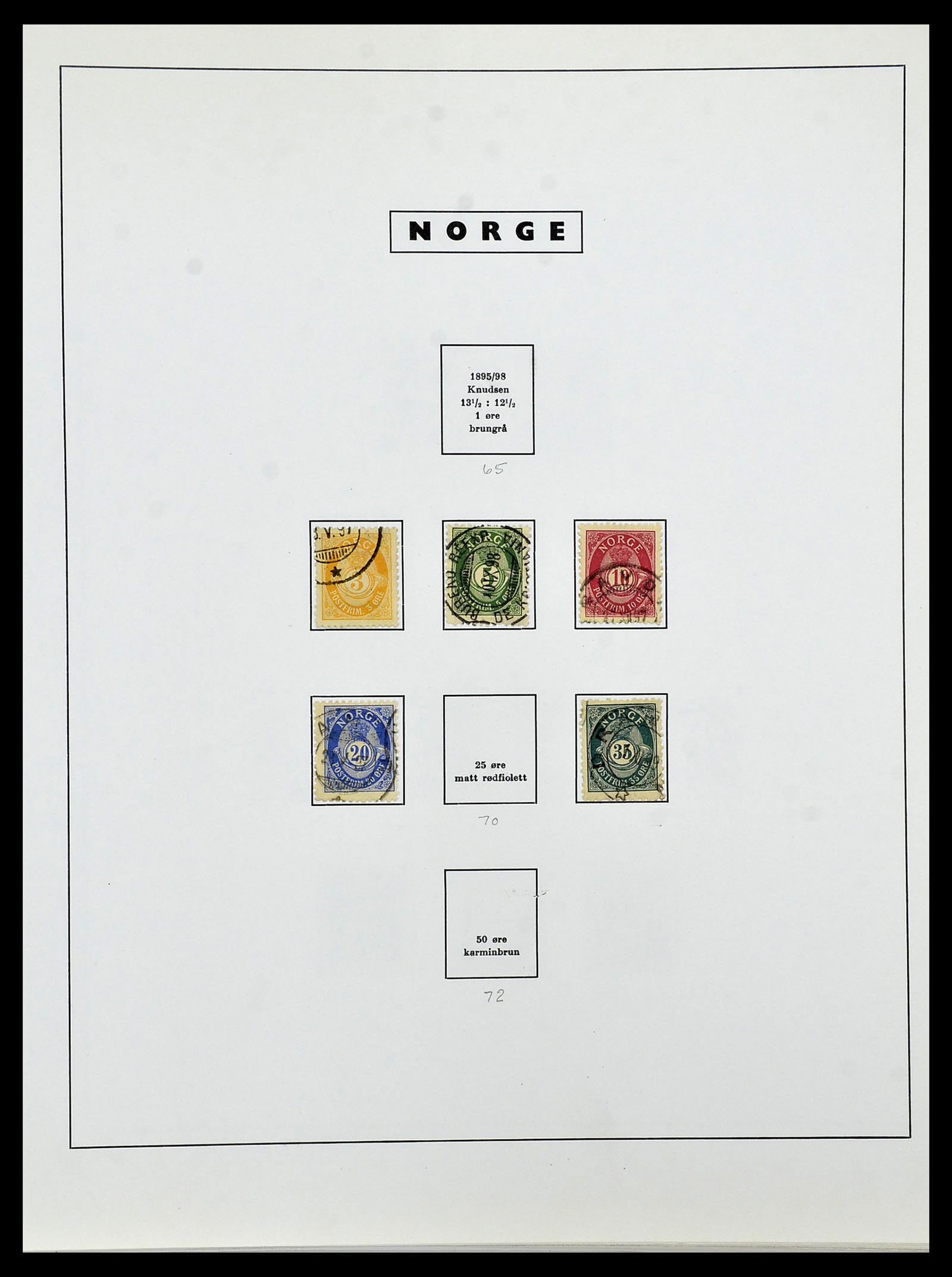 34274 007 - Postzegelverzameling 34274 Noorwegen 1856-2012.