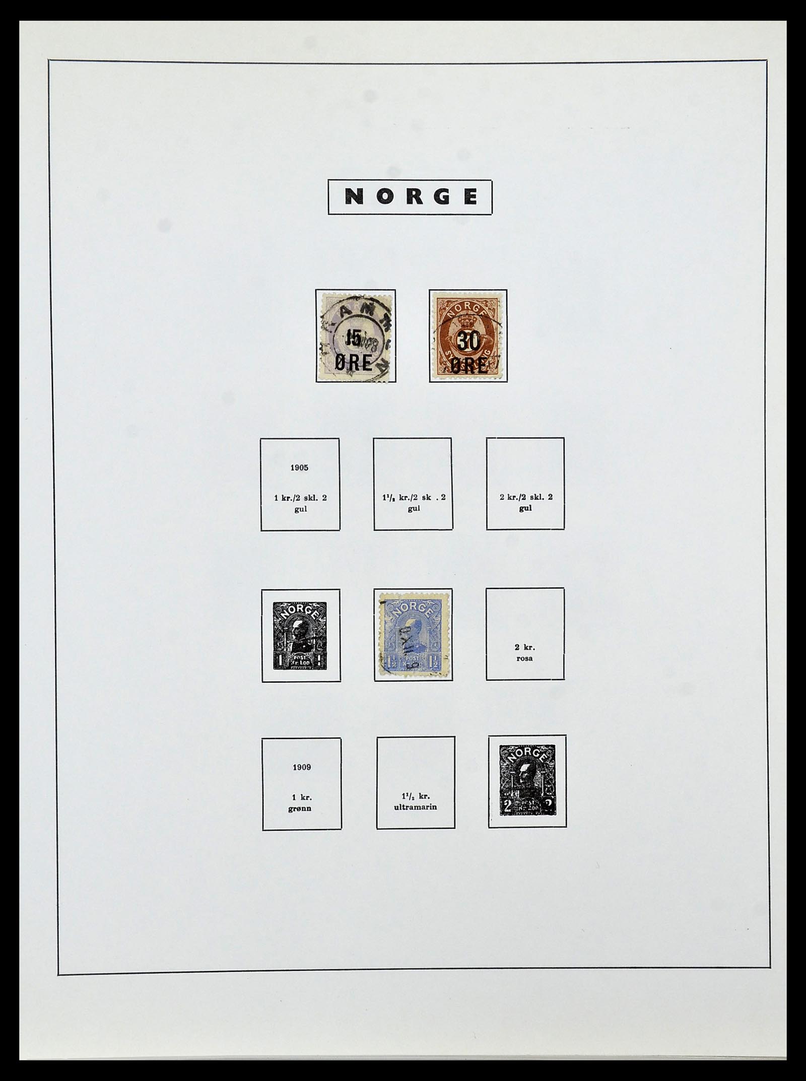 34274 009 - Postzegelverzameling 34274 Noorwegen 1856-2012.