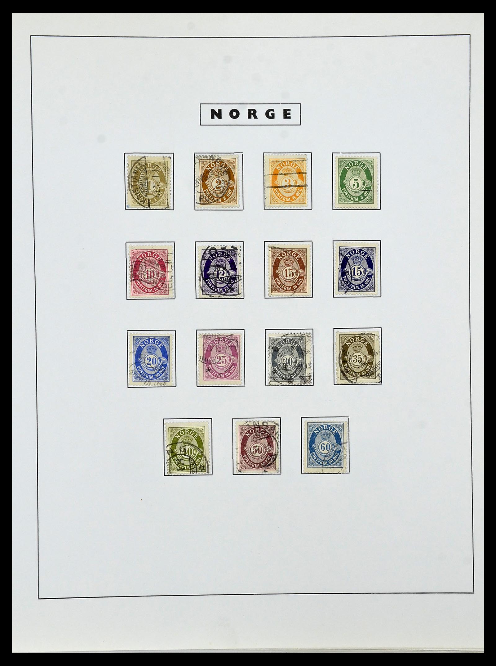 34274 010 - Postzegelverzameling 34274 Noorwegen 1856-2012.