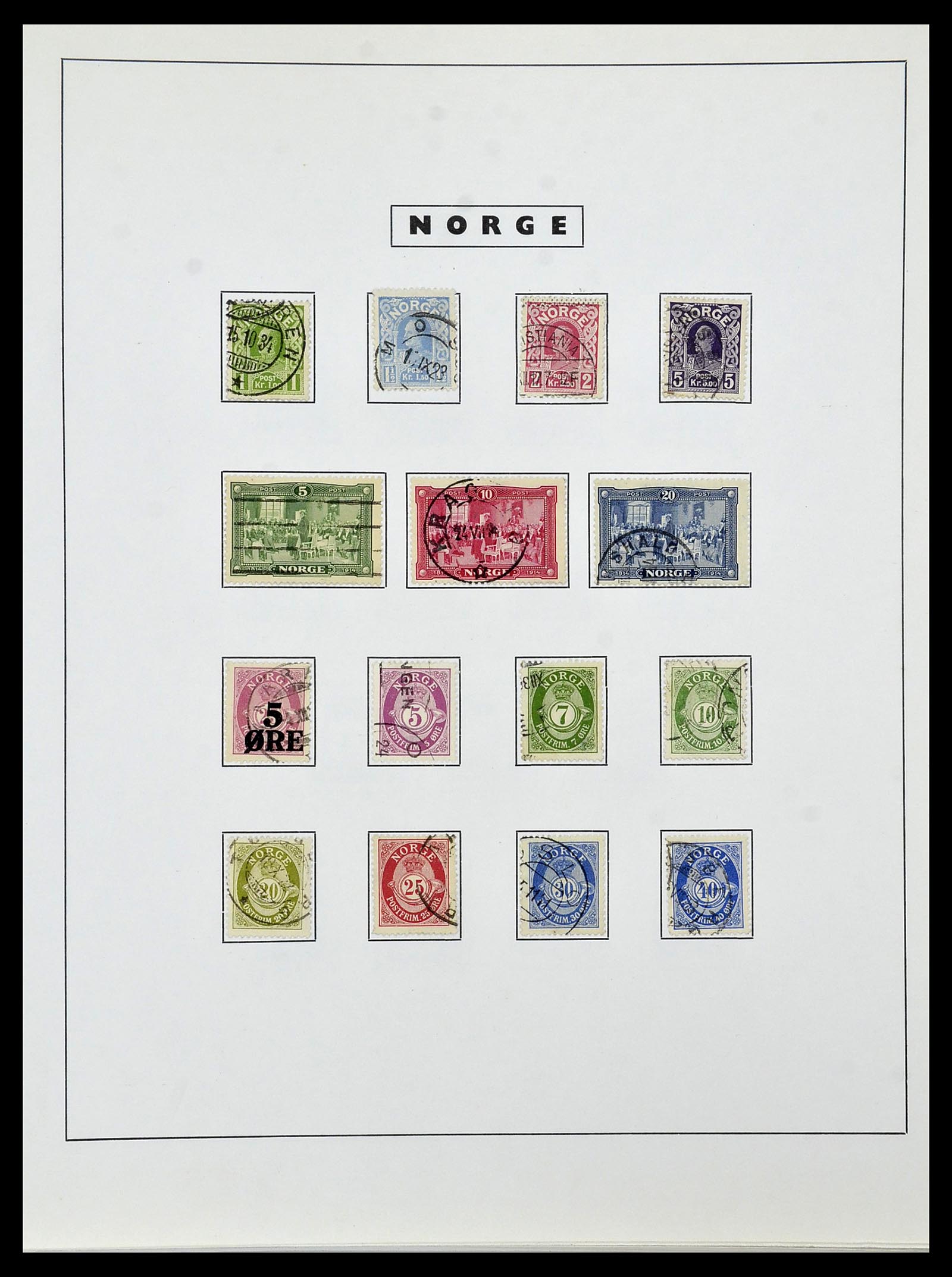 34274 011 - Postzegelverzameling 34274 Noorwegen 1856-2012.