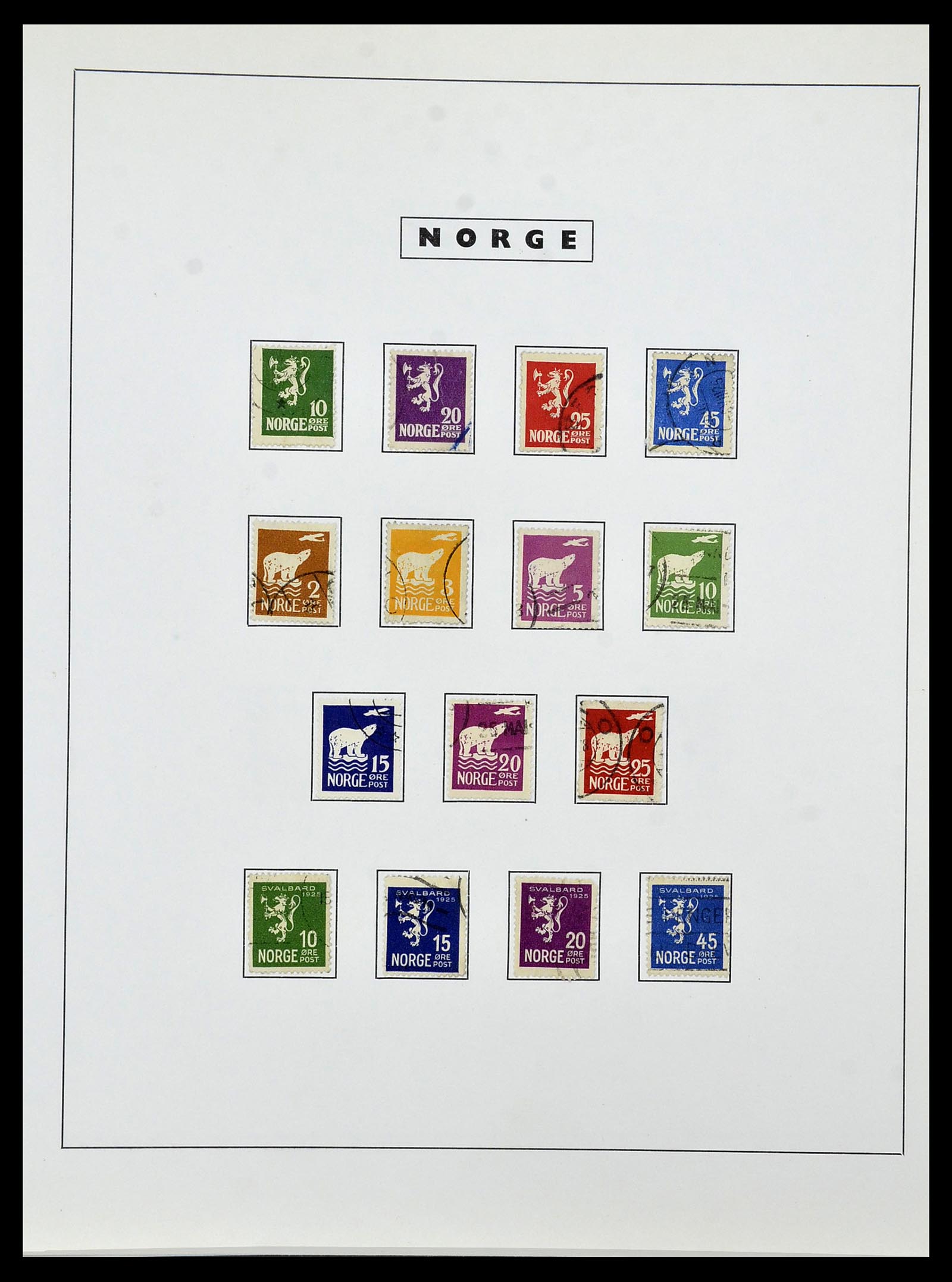 34274 012 - Postzegelverzameling 34274 Noorwegen 1856-2012.