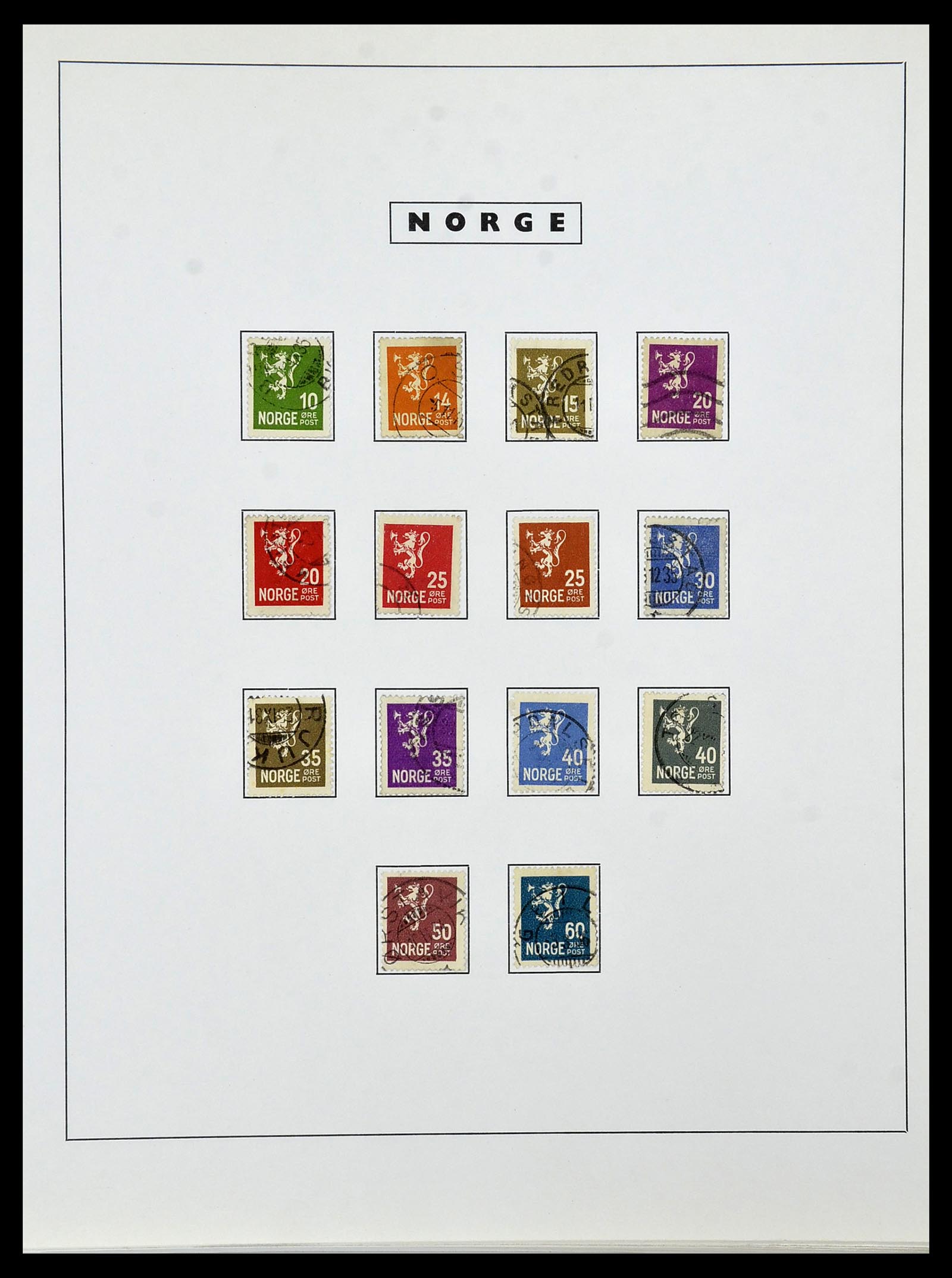 34274 013 - Postzegelverzameling 34274 Noorwegen 1856-2012.