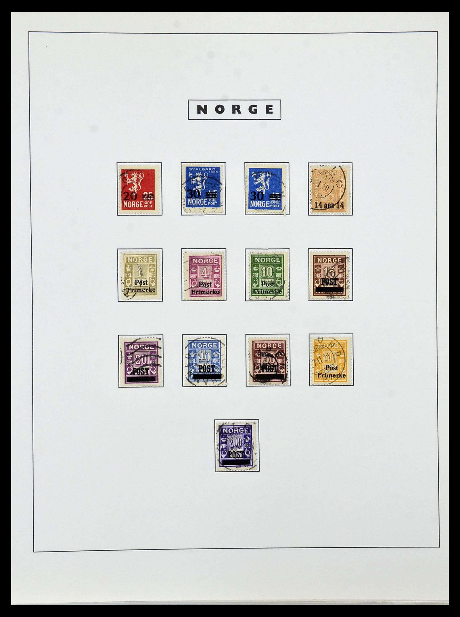 34274 014 - Postzegelverzameling 34274 Noorwegen 1856-2012.