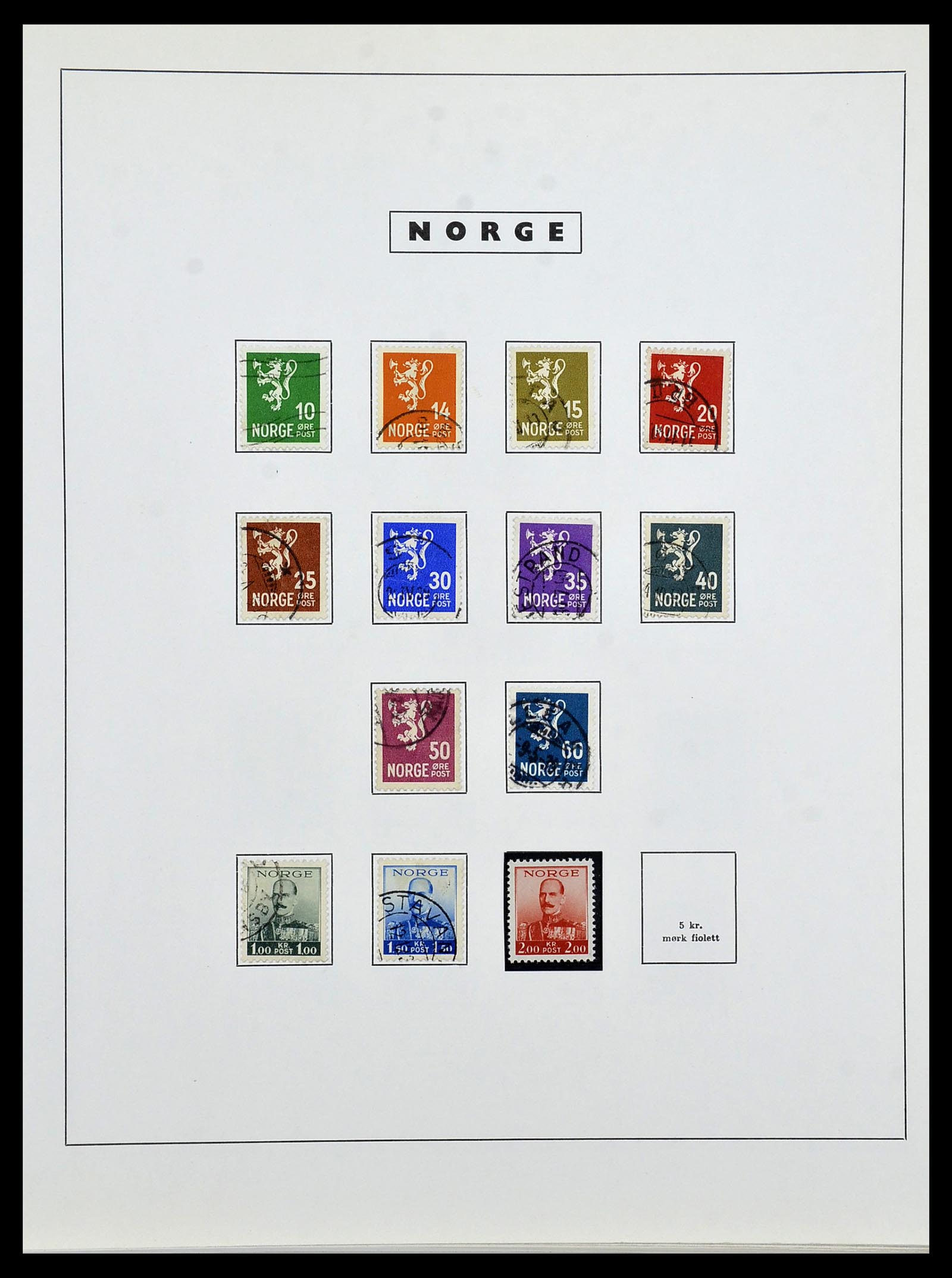 34274 018 - Postzegelverzameling 34274 Noorwegen 1856-2012.