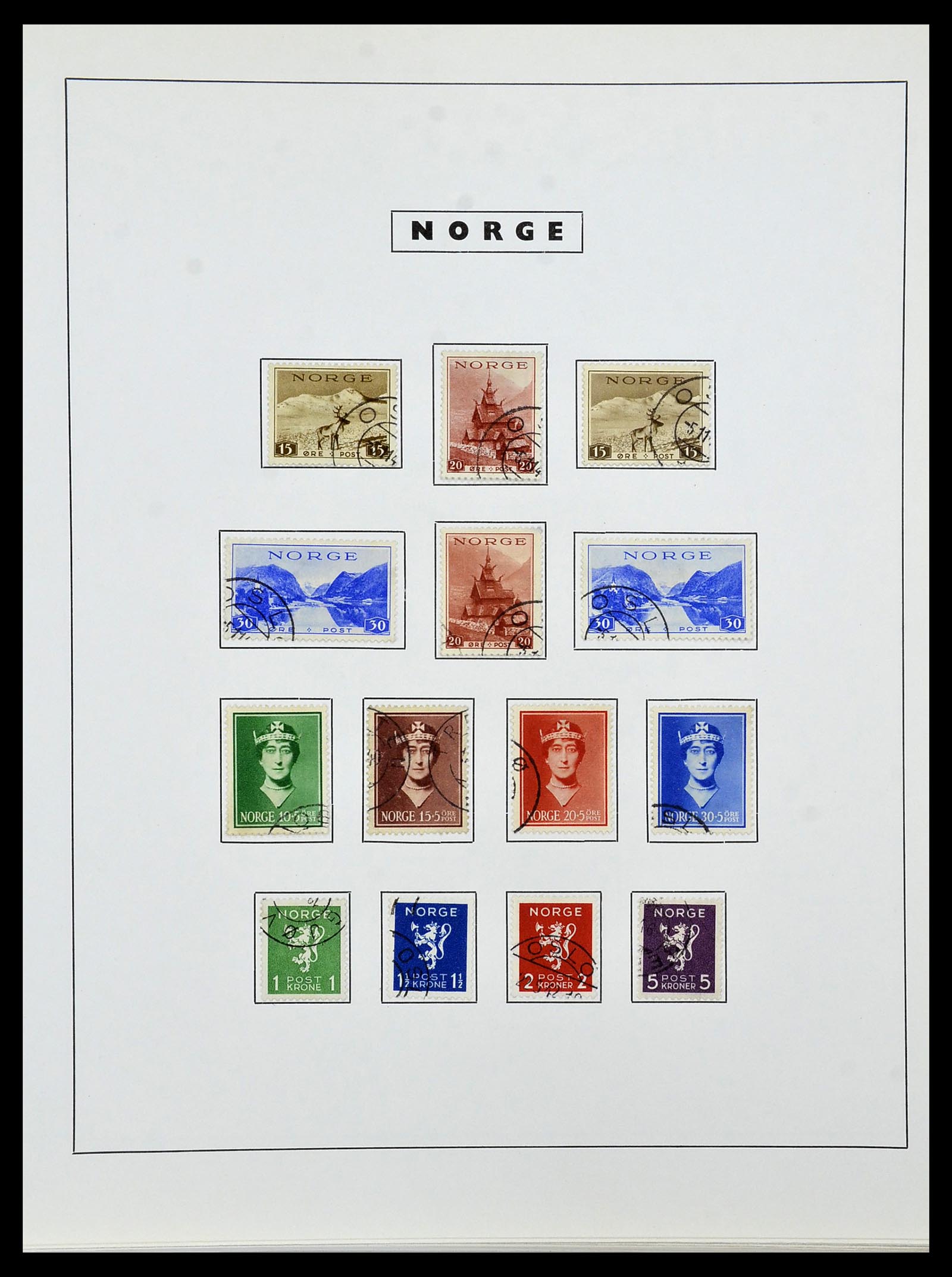34274 019 - Postzegelverzameling 34274 Noorwegen 1856-2012.