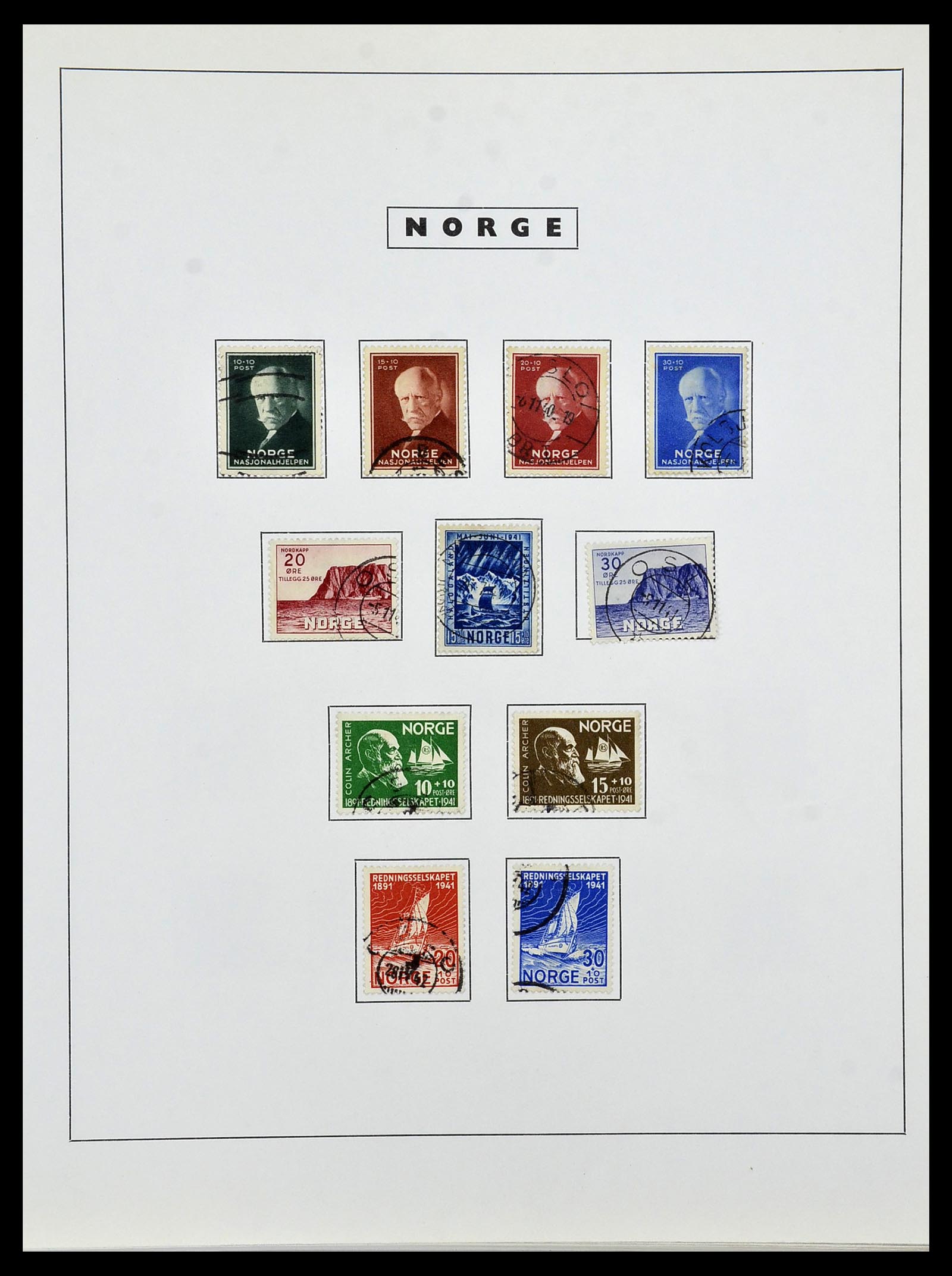 34274 020 - Postzegelverzameling 34274 Noorwegen 1856-2012.