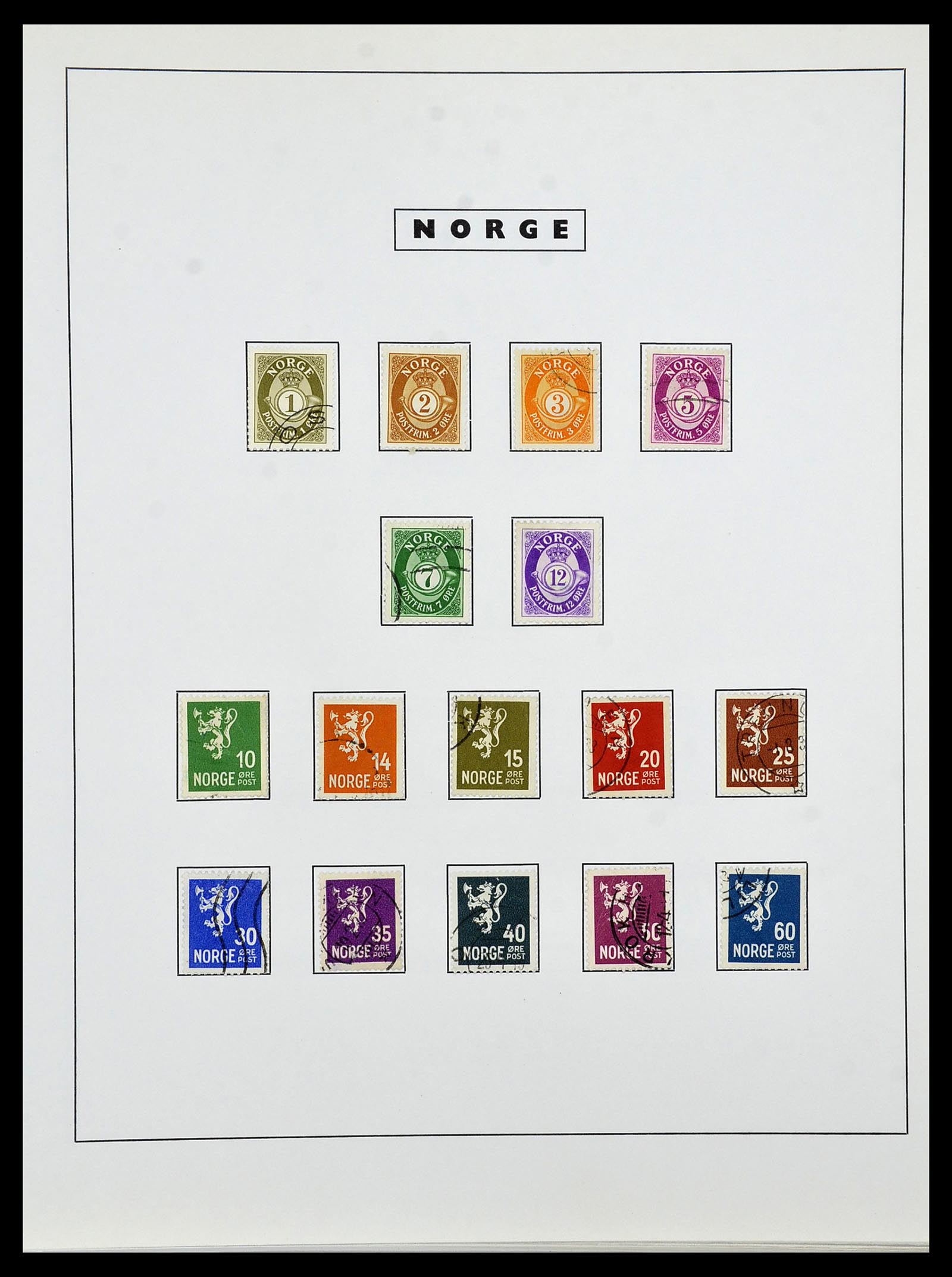 34274 021 - Postzegelverzameling 34274 Noorwegen 1856-2012.