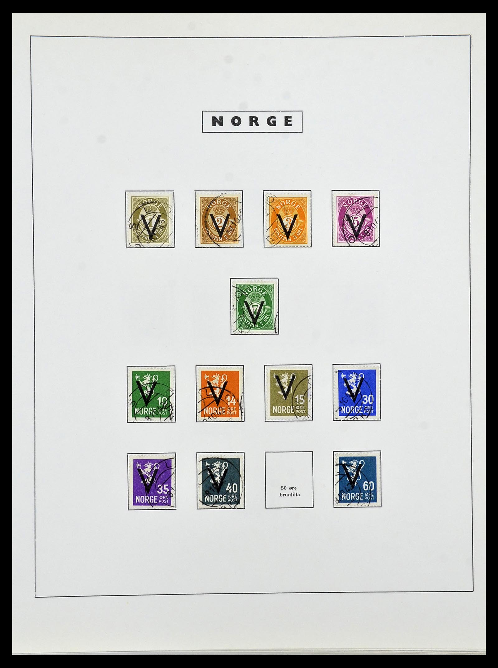 34274 022 - Postzegelverzameling 34274 Noorwegen 1856-2012.