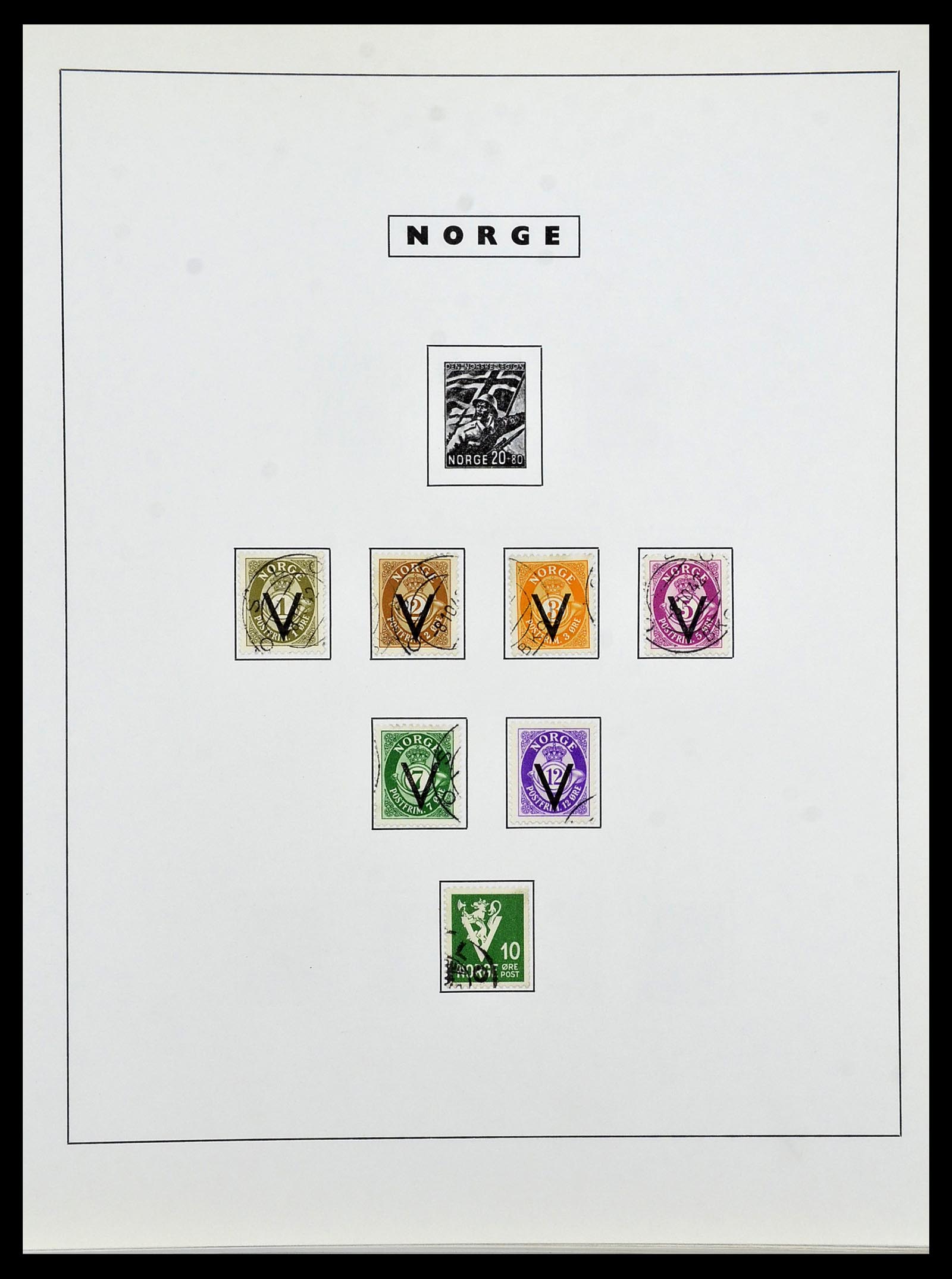 34274 023 - Postzegelverzameling 34274 Noorwegen 1856-2012.