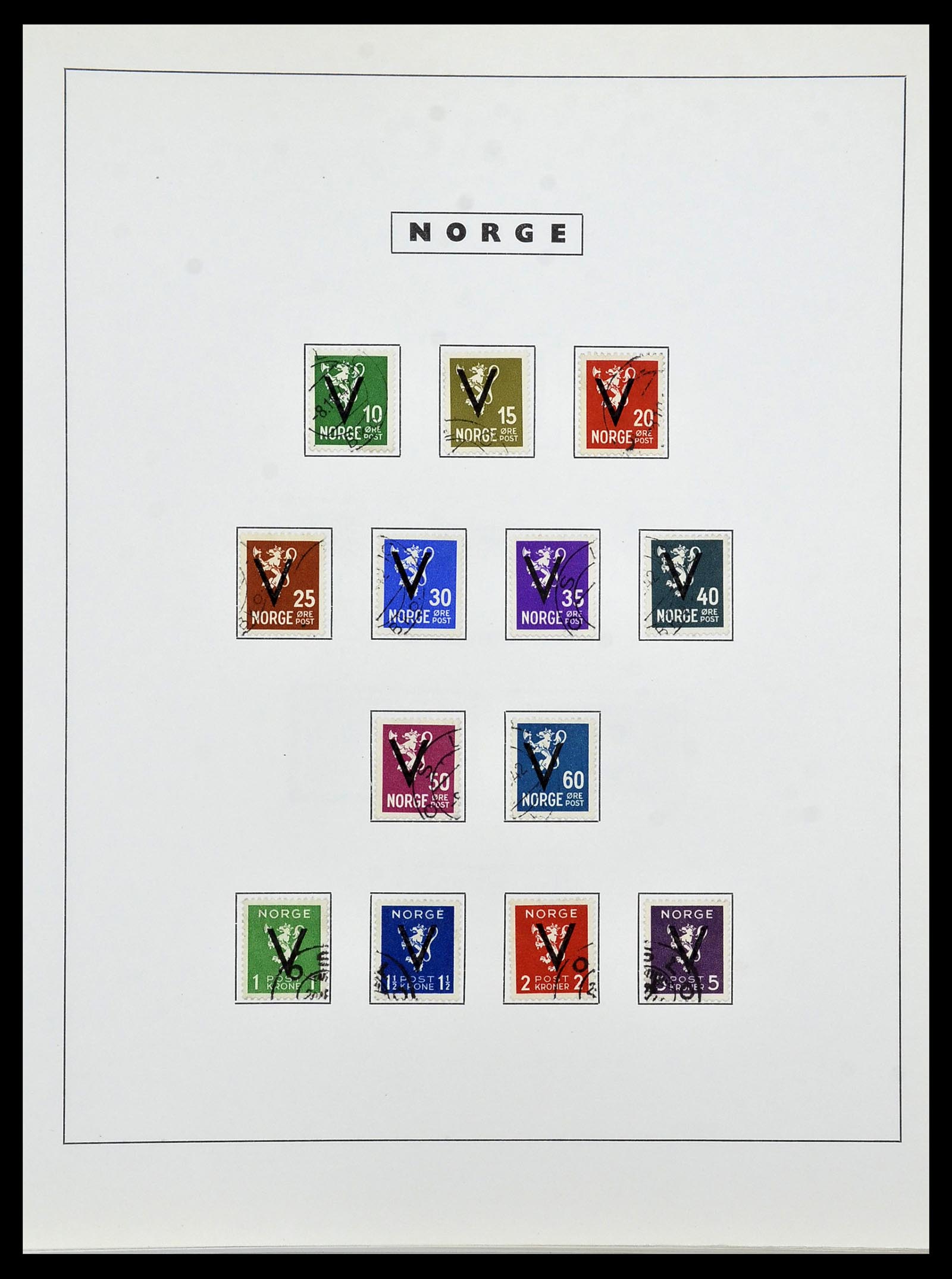 34274 024 - Postzegelverzameling 34274 Noorwegen 1856-2012.