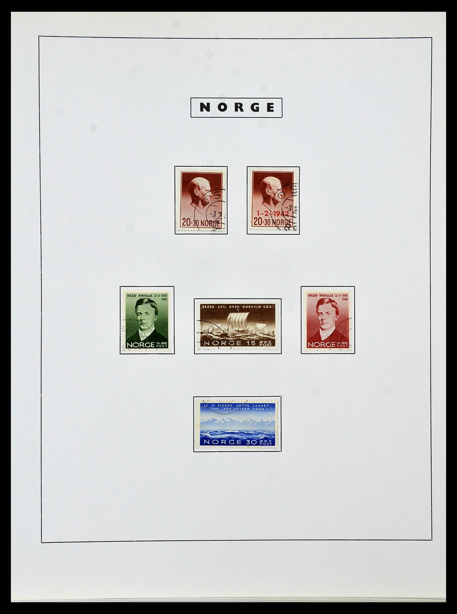 34274 026 - Postzegelverzameling 34274 Noorwegen 1856-2012.