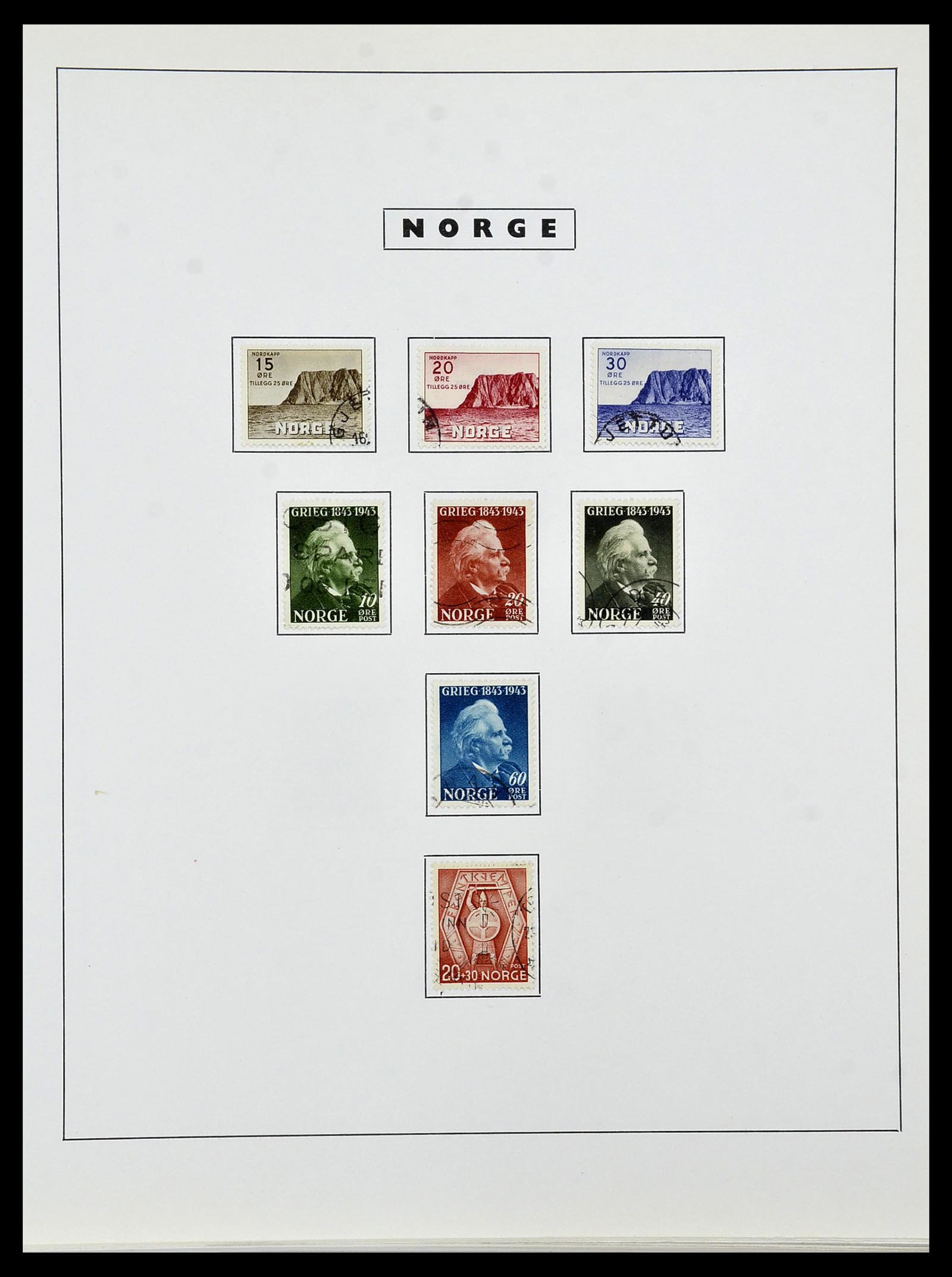 34274 028 - Postzegelverzameling 34274 Noorwegen 1856-2012.