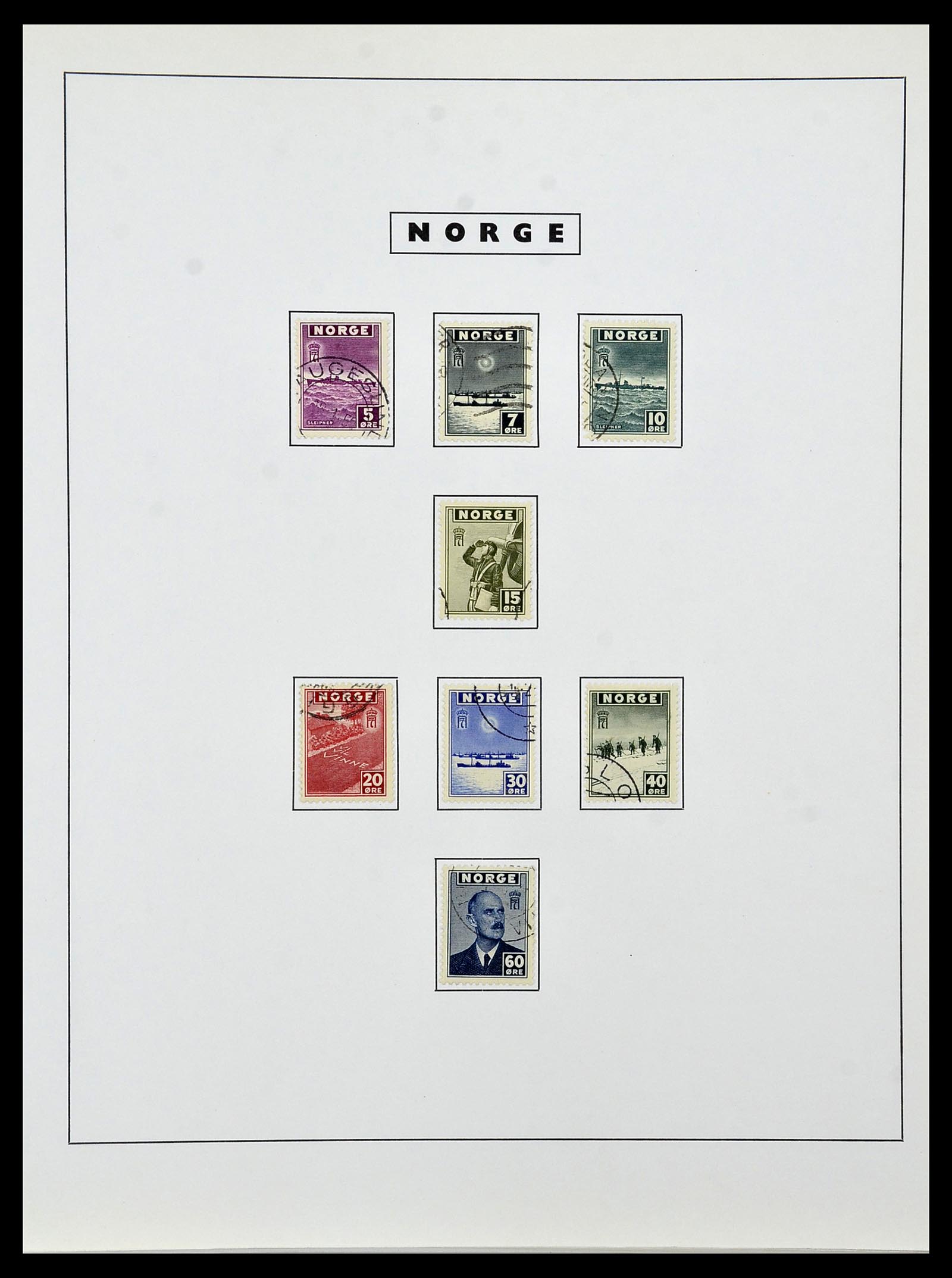 34274 030 - Postzegelverzameling 34274 Noorwegen 1856-2012.