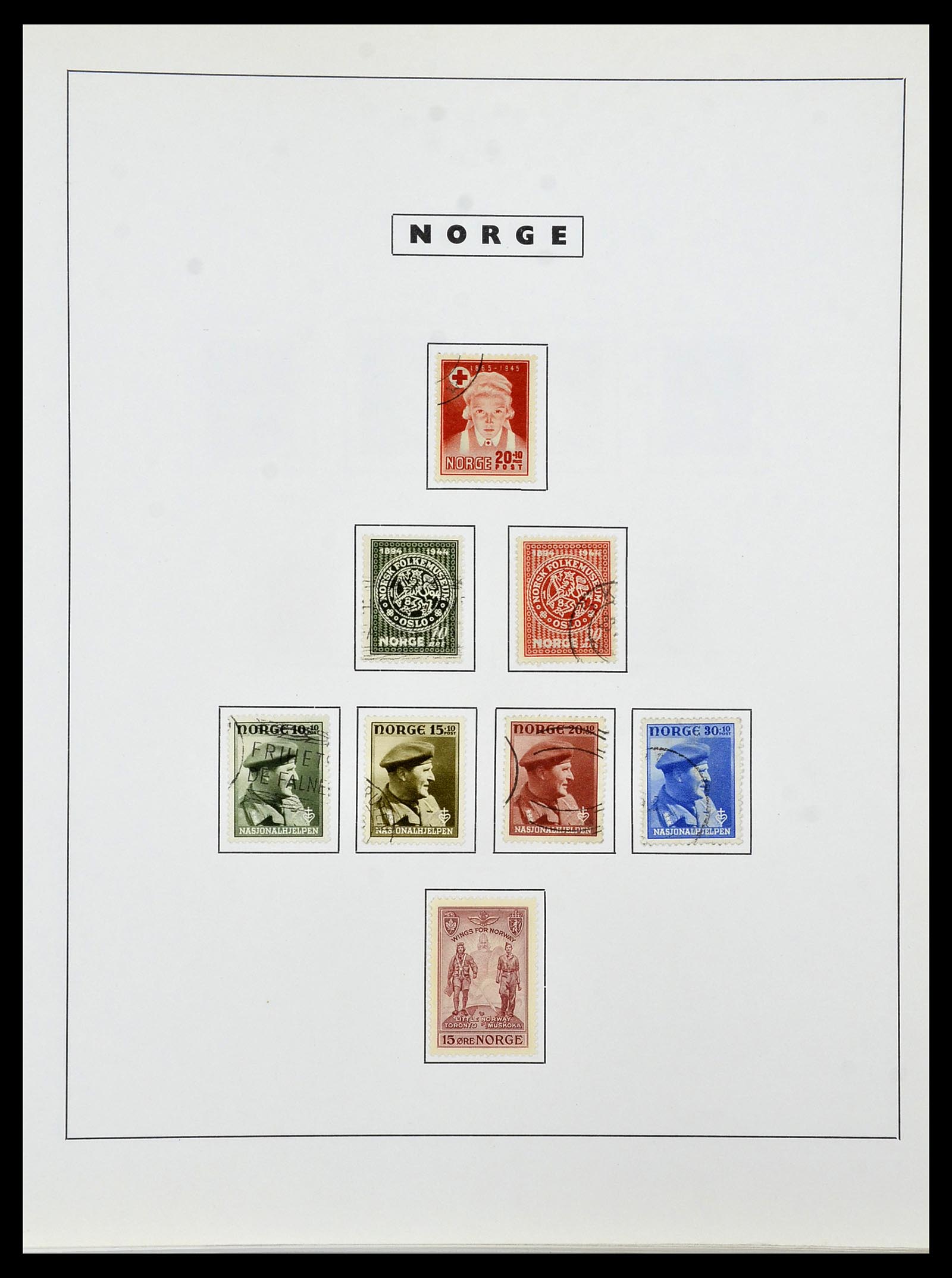 34274 032 - Postzegelverzameling 34274 Noorwegen 1856-2012.