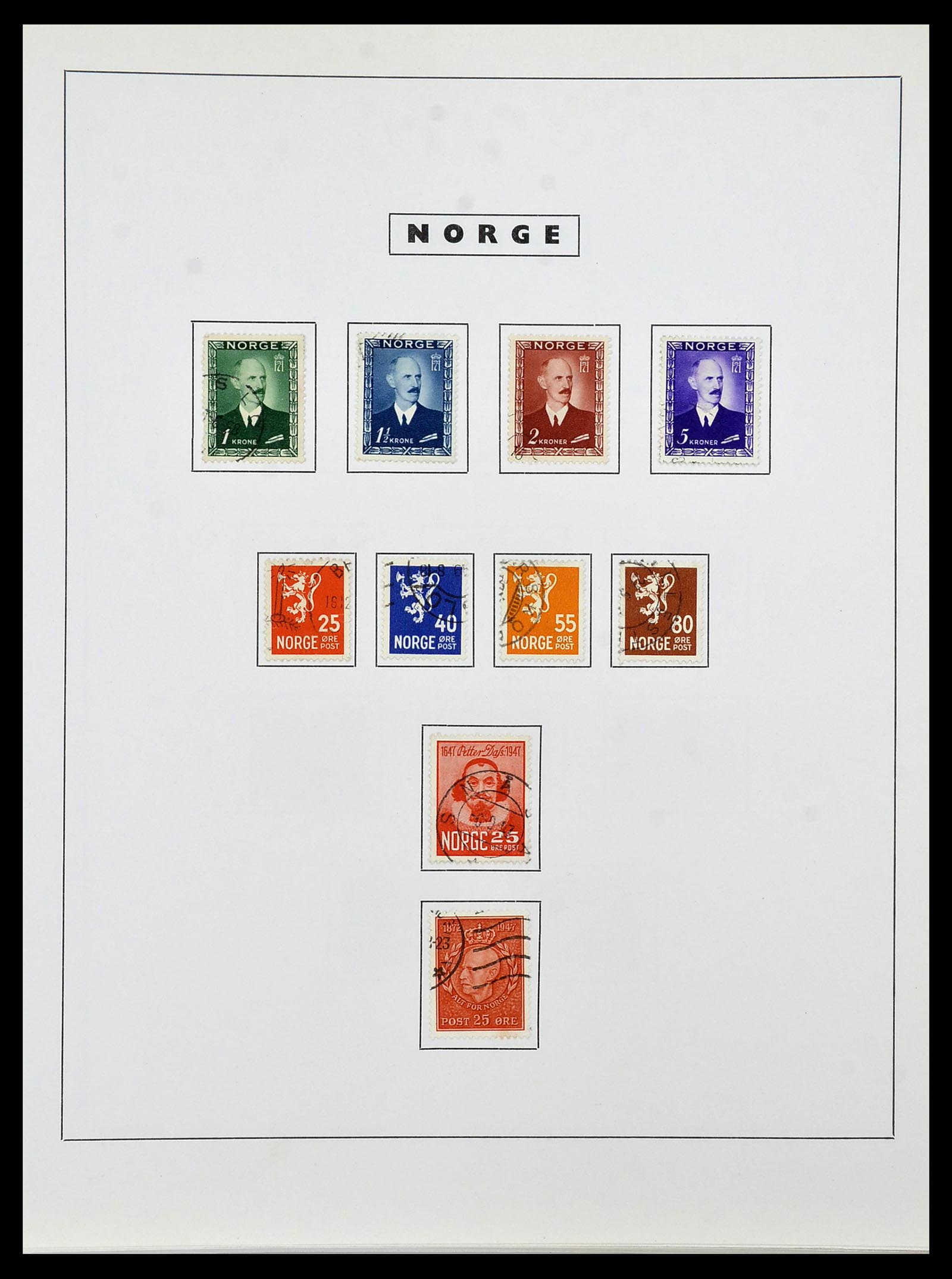 34274 033 - Postzegelverzameling 34274 Noorwegen 1856-2012.
