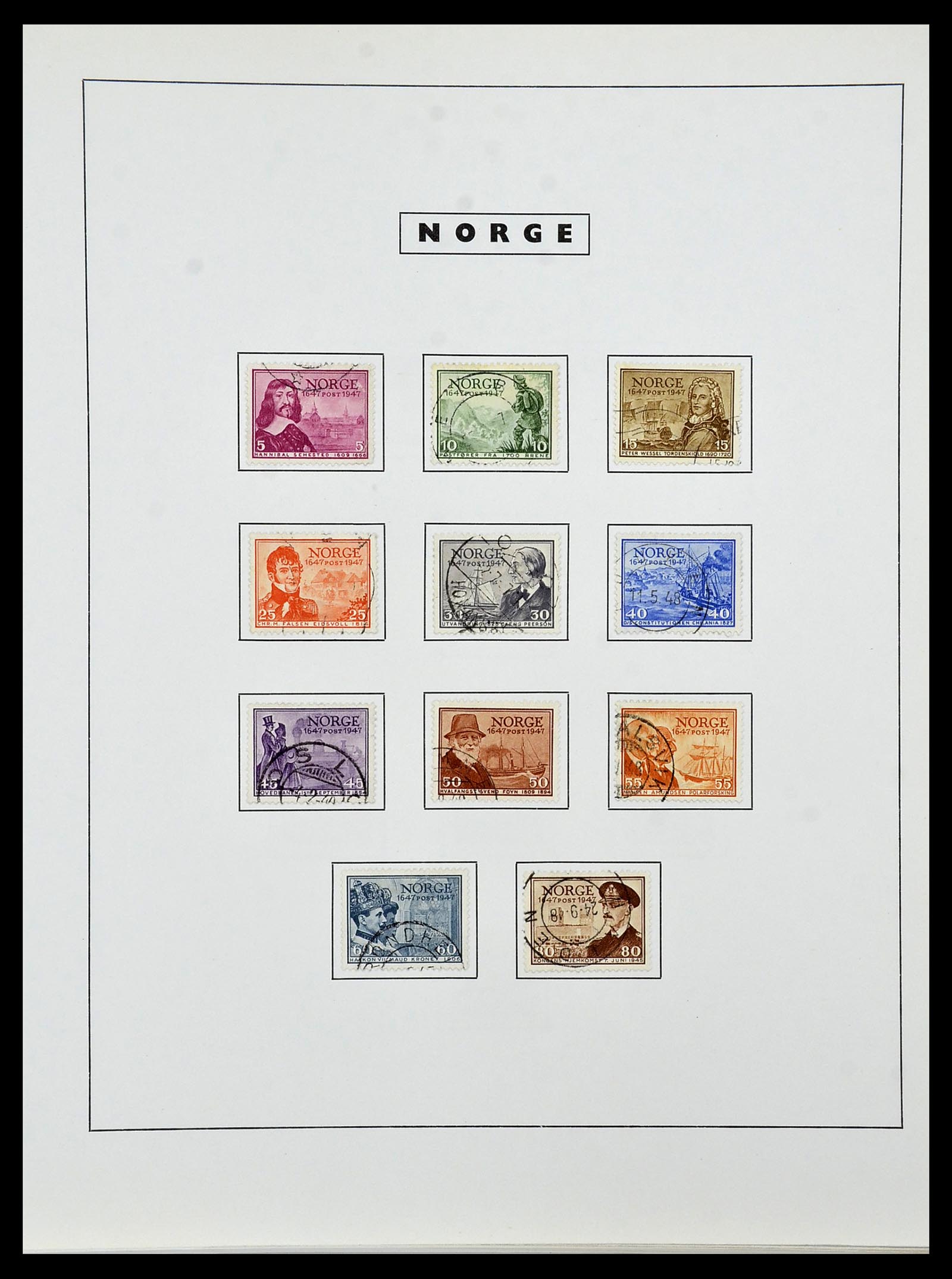 34274 034 - Postzegelverzameling 34274 Noorwegen 1856-2012.