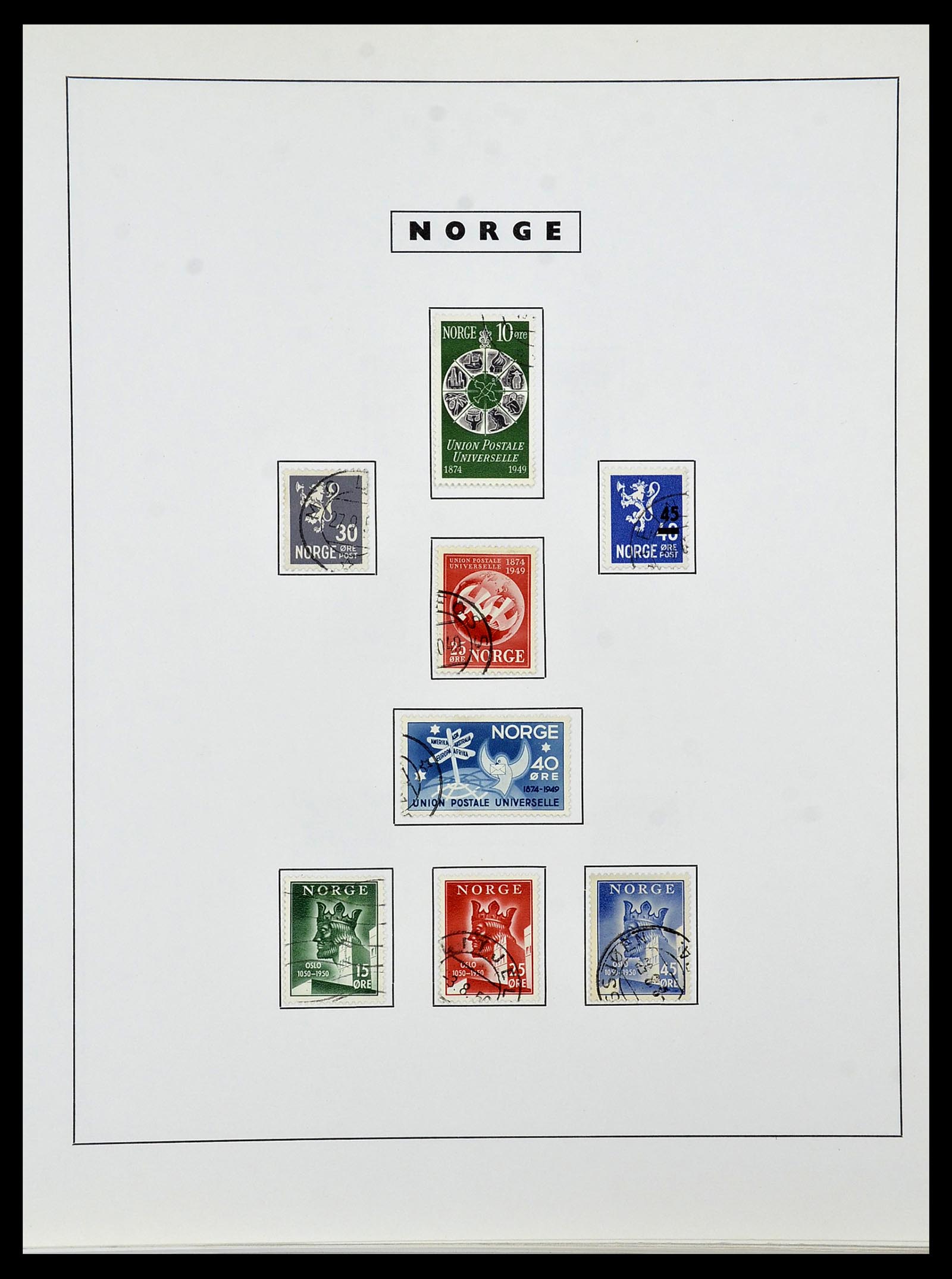 34274 036 - Postzegelverzameling 34274 Noorwegen 1856-2012.