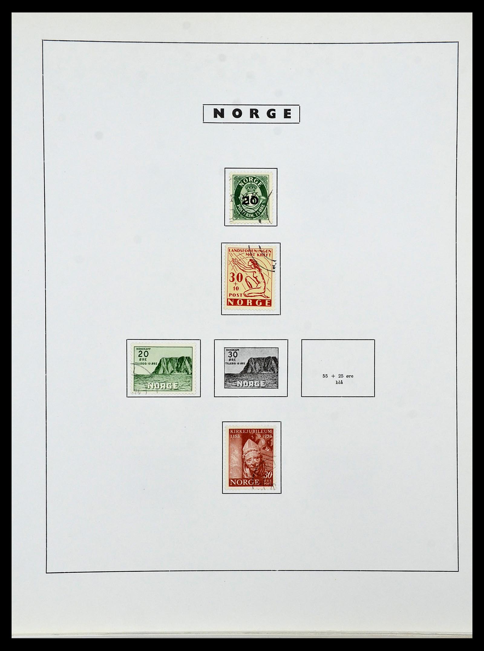 34274 040 - Postzegelverzameling 34274 Noorwegen 1856-2012.