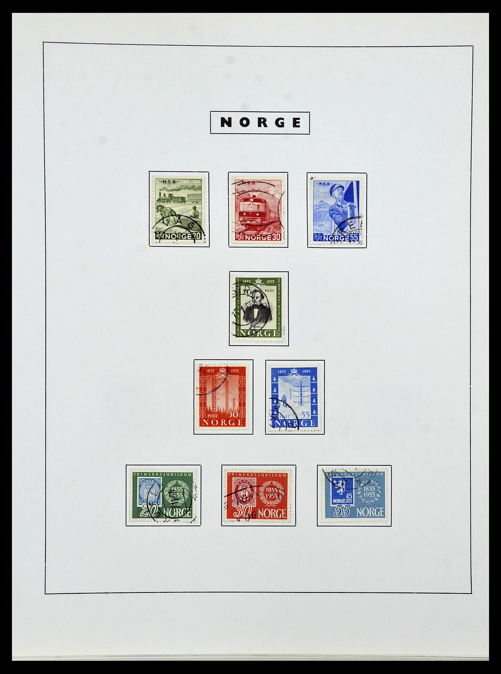 34274 041 - Postzegelverzameling 34274 Noorwegen 1856-2012.