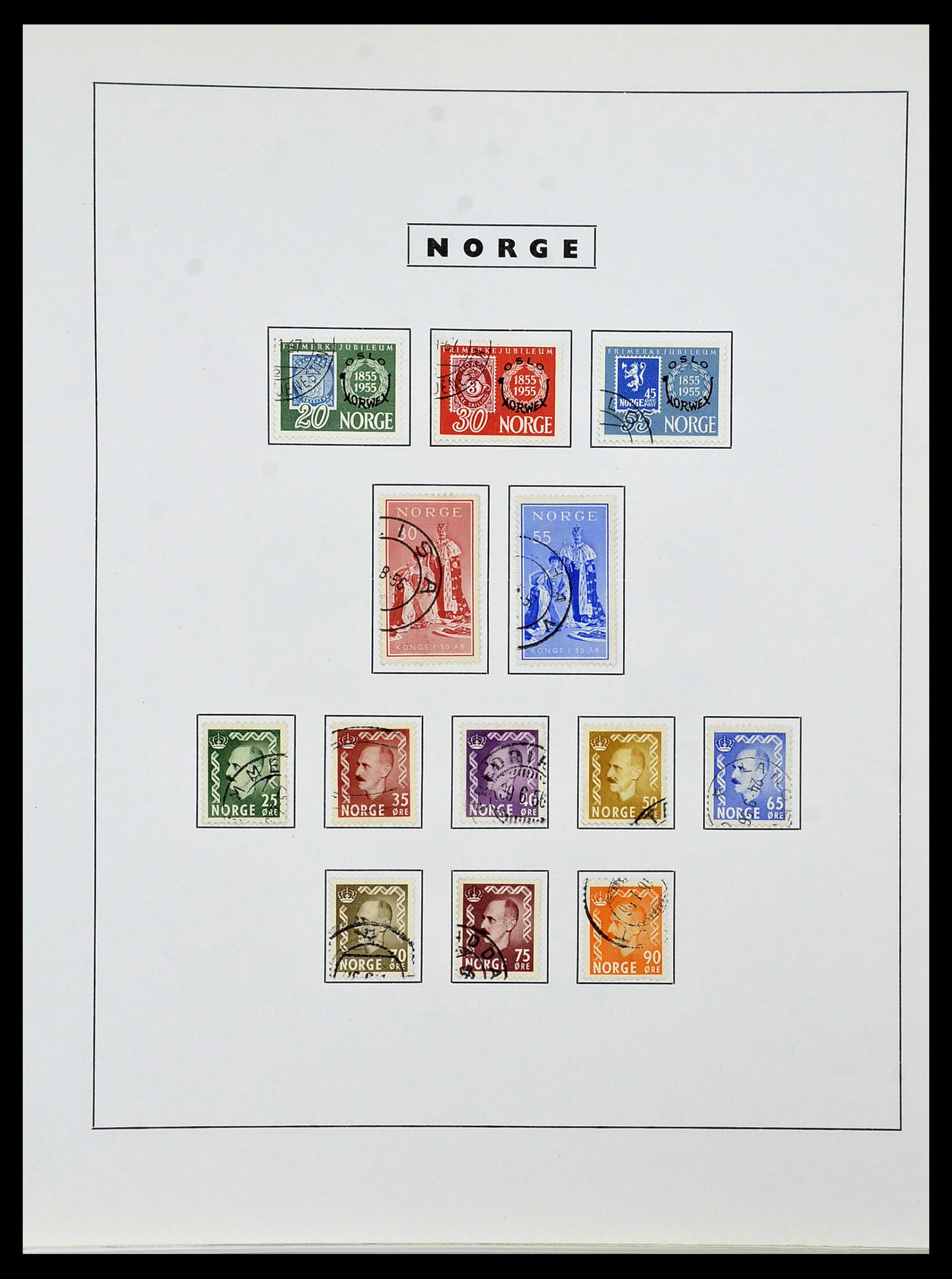 34274 042 - Postzegelverzameling 34274 Noorwegen 1856-2012.