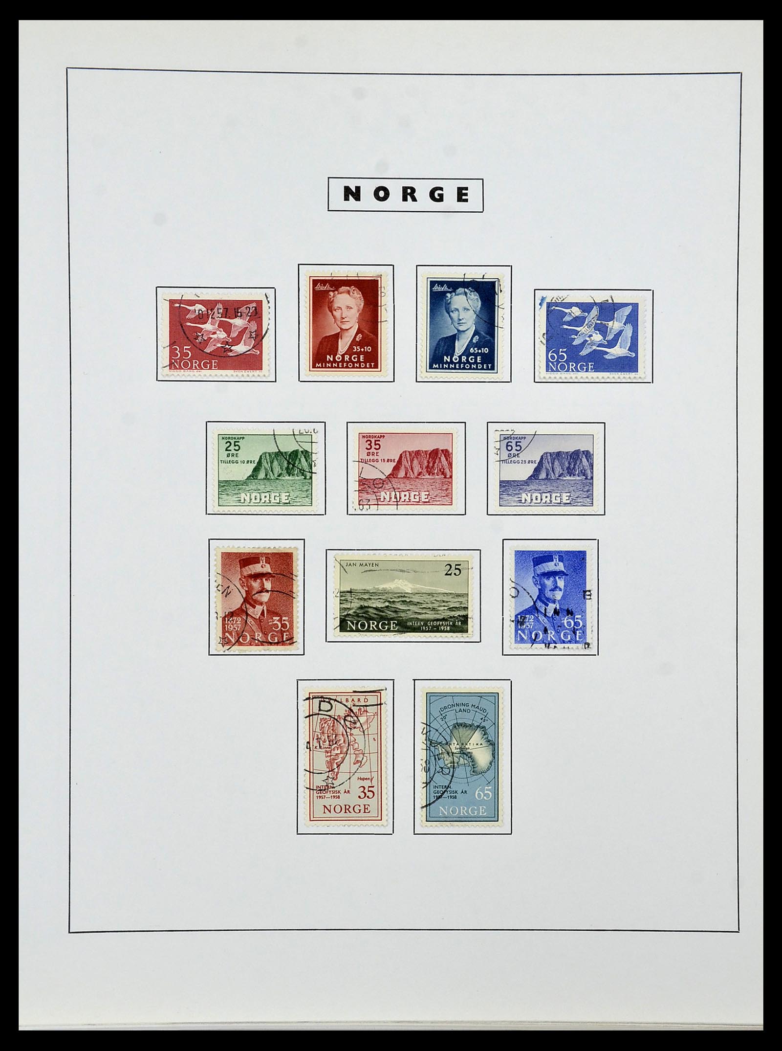 34274 043 - Postzegelverzameling 34274 Noorwegen 1856-2012.