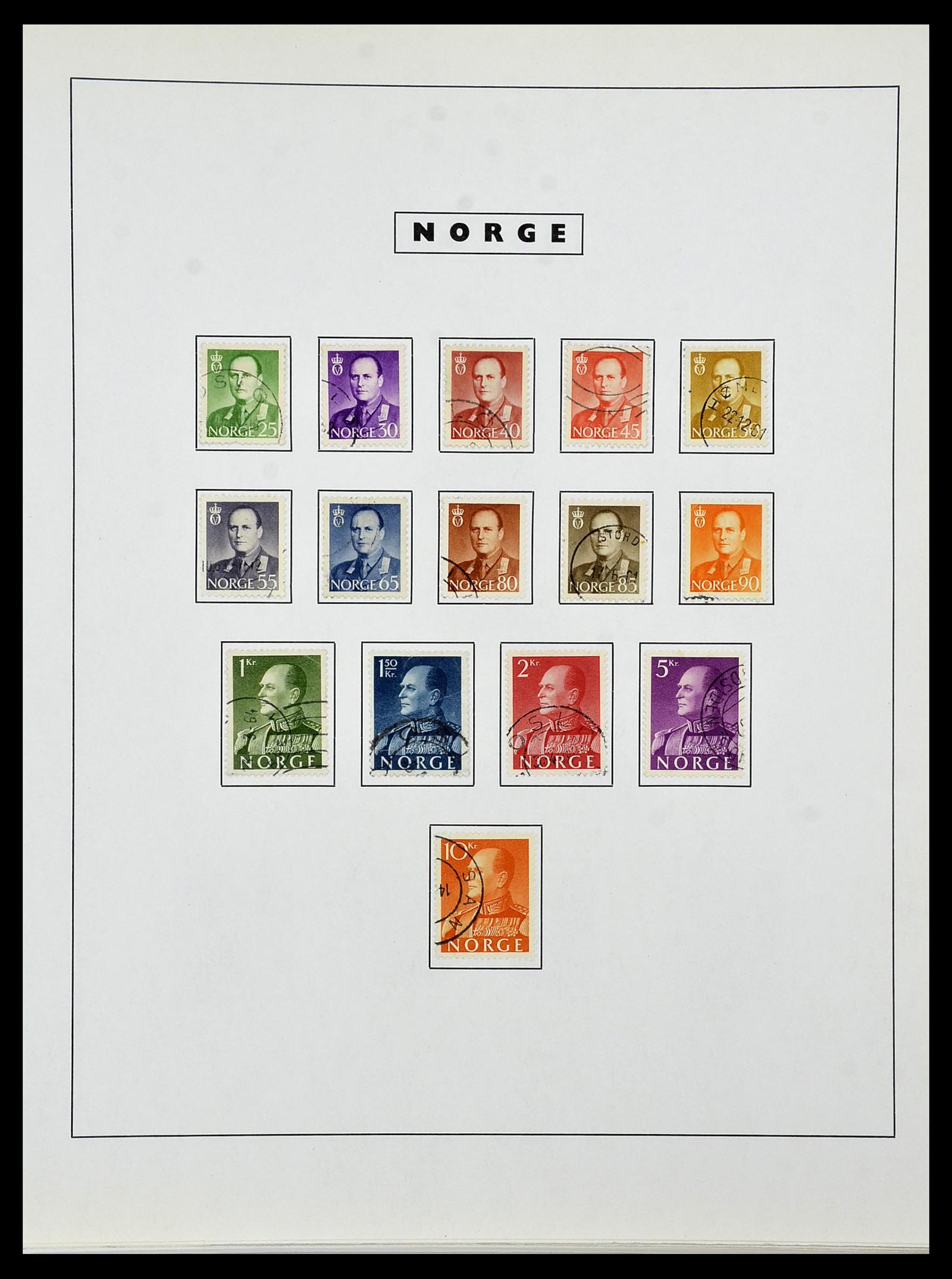 34274 044 - Postzegelverzameling 34274 Noorwegen 1856-2012.