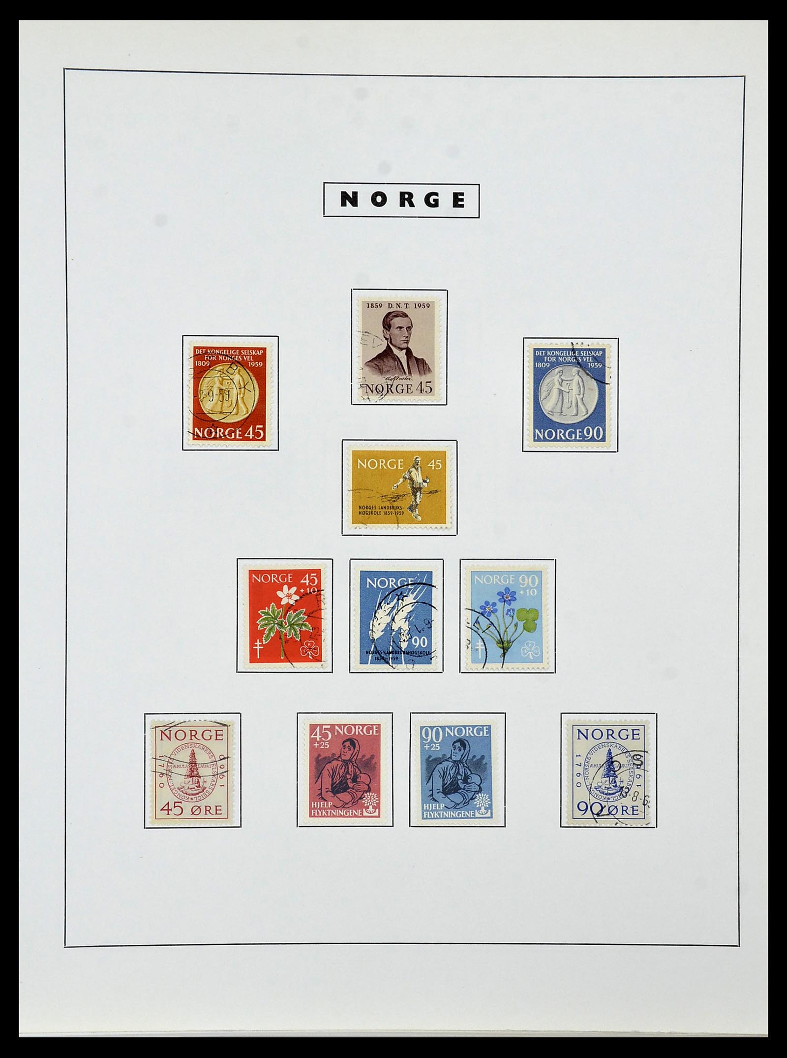 34274 045 - Postzegelverzameling 34274 Noorwegen 1856-2012.