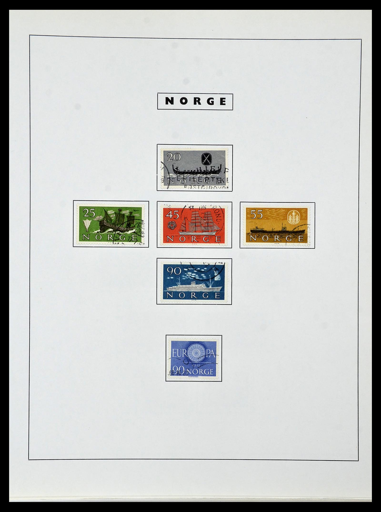34274 046 - Postzegelverzameling 34274 Noorwegen 1856-2012.