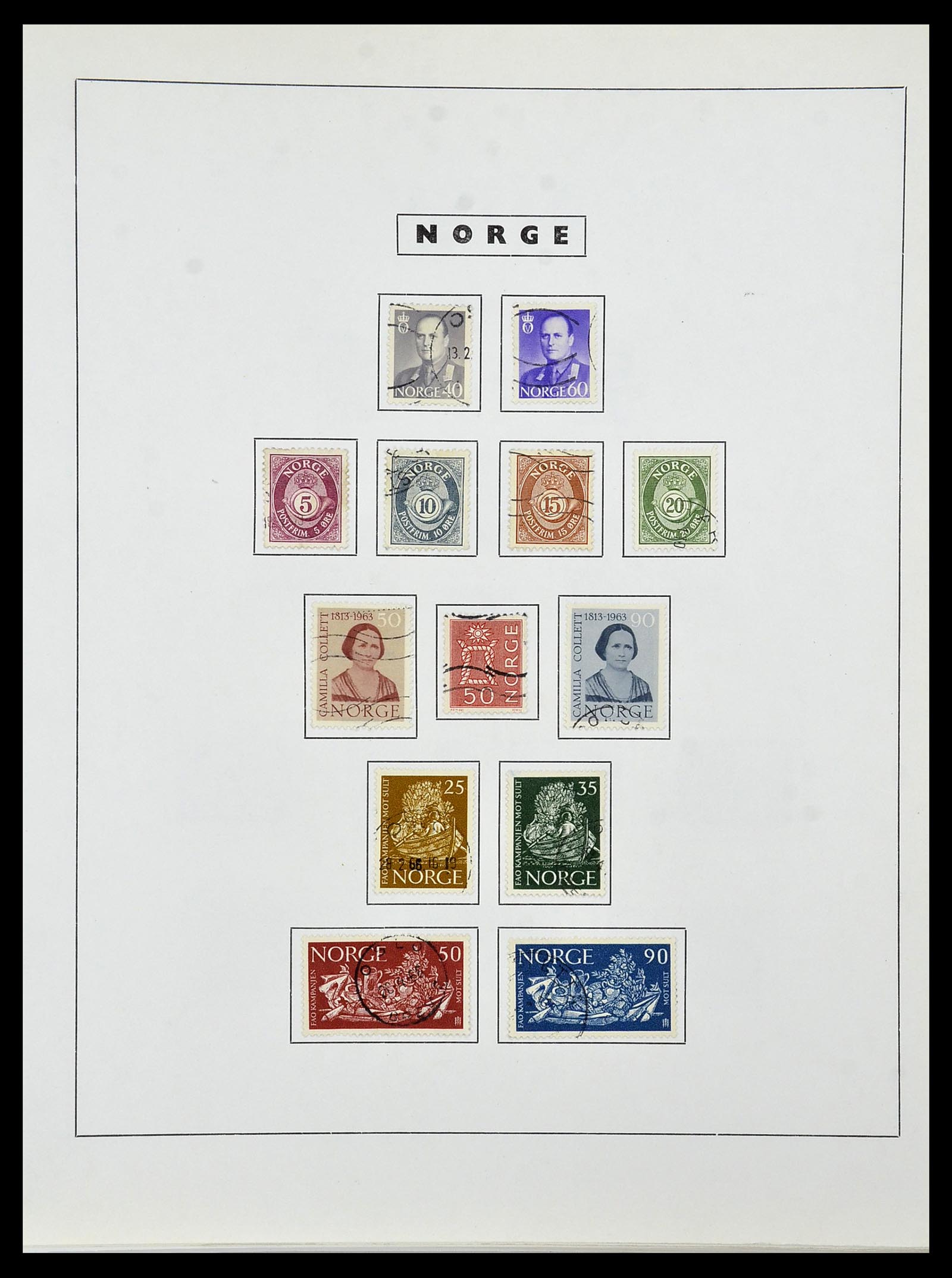 34274 049 - Postzegelverzameling 34274 Noorwegen 1856-2012.