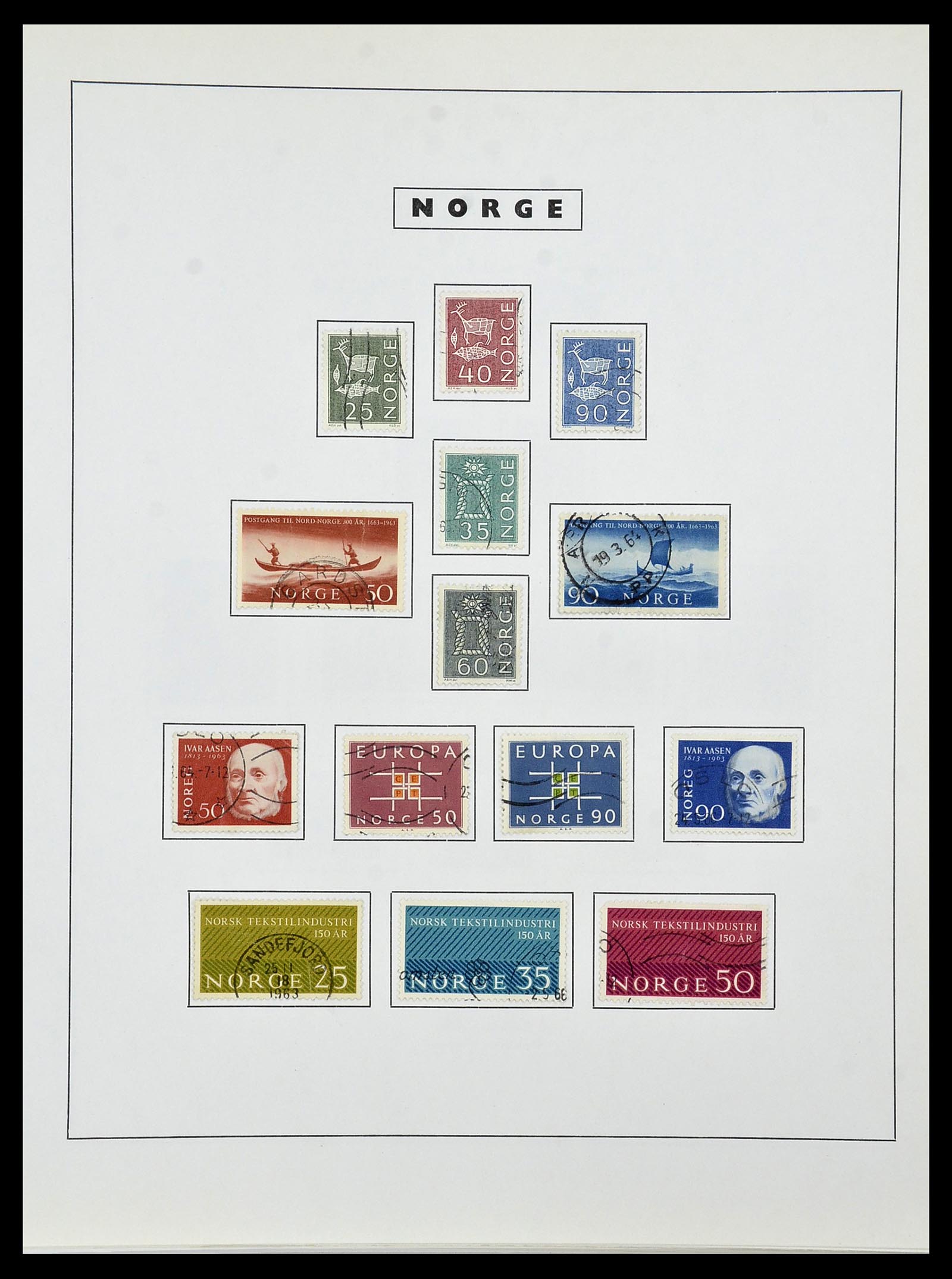 34274 050 - Postzegelverzameling 34274 Noorwegen 1856-2012.