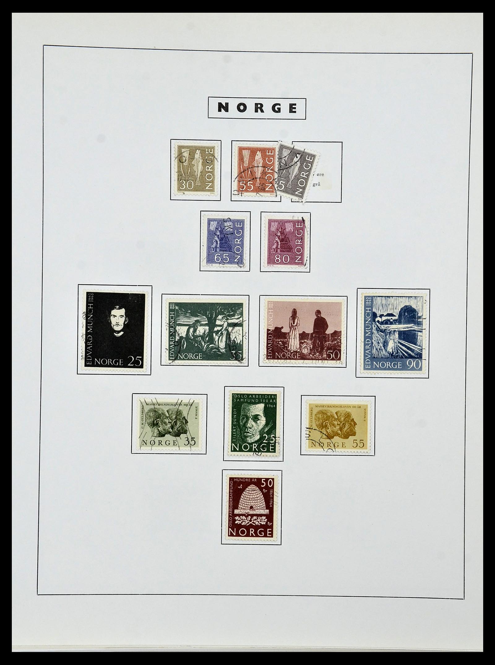 34274 051 - Postzegelverzameling 34274 Noorwegen 1856-2012.