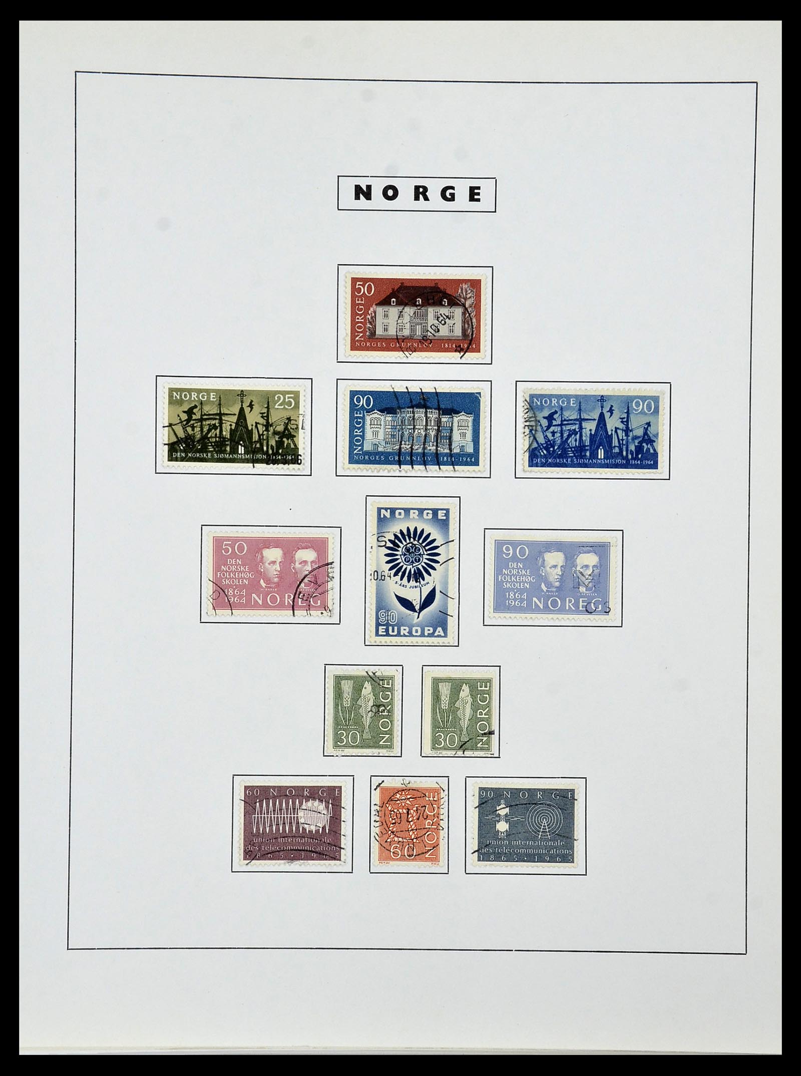34274 052 - Postzegelverzameling 34274 Noorwegen 1856-2012.