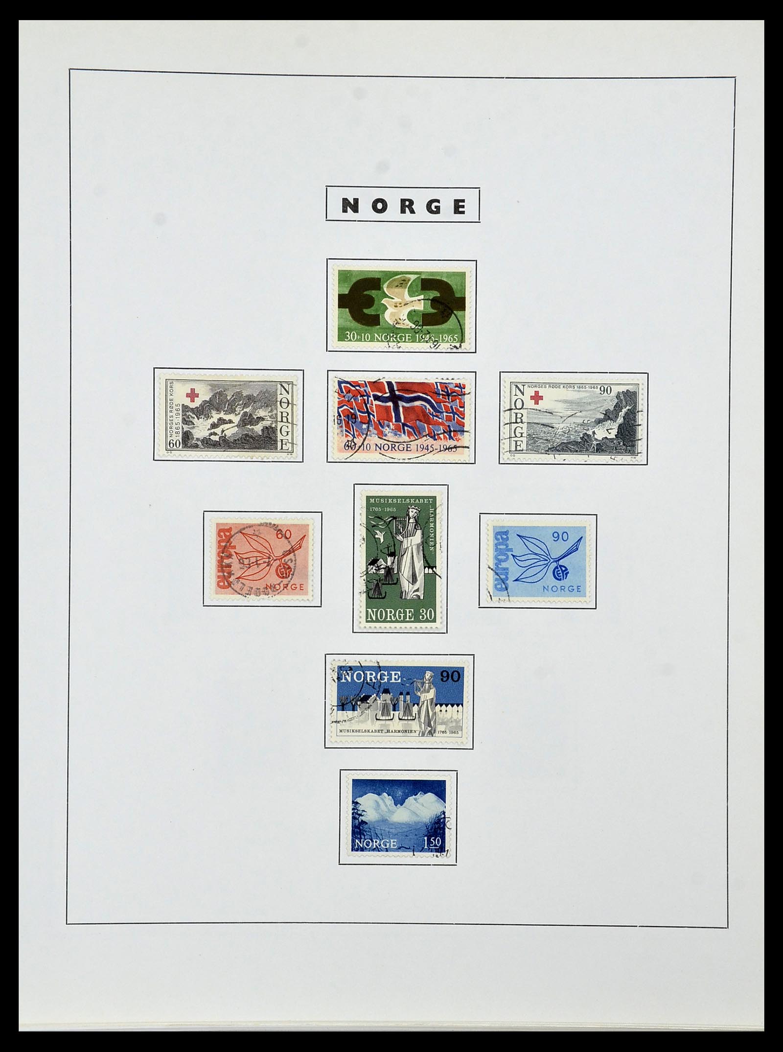 34274 053 - Postzegelverzameling 34274 Noorwegen 1856-2012.