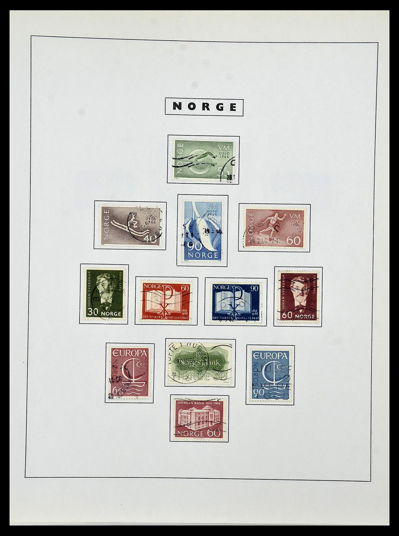 34274 054 - Postzegelverzameling 34274 Noorwegen 1856-2012.