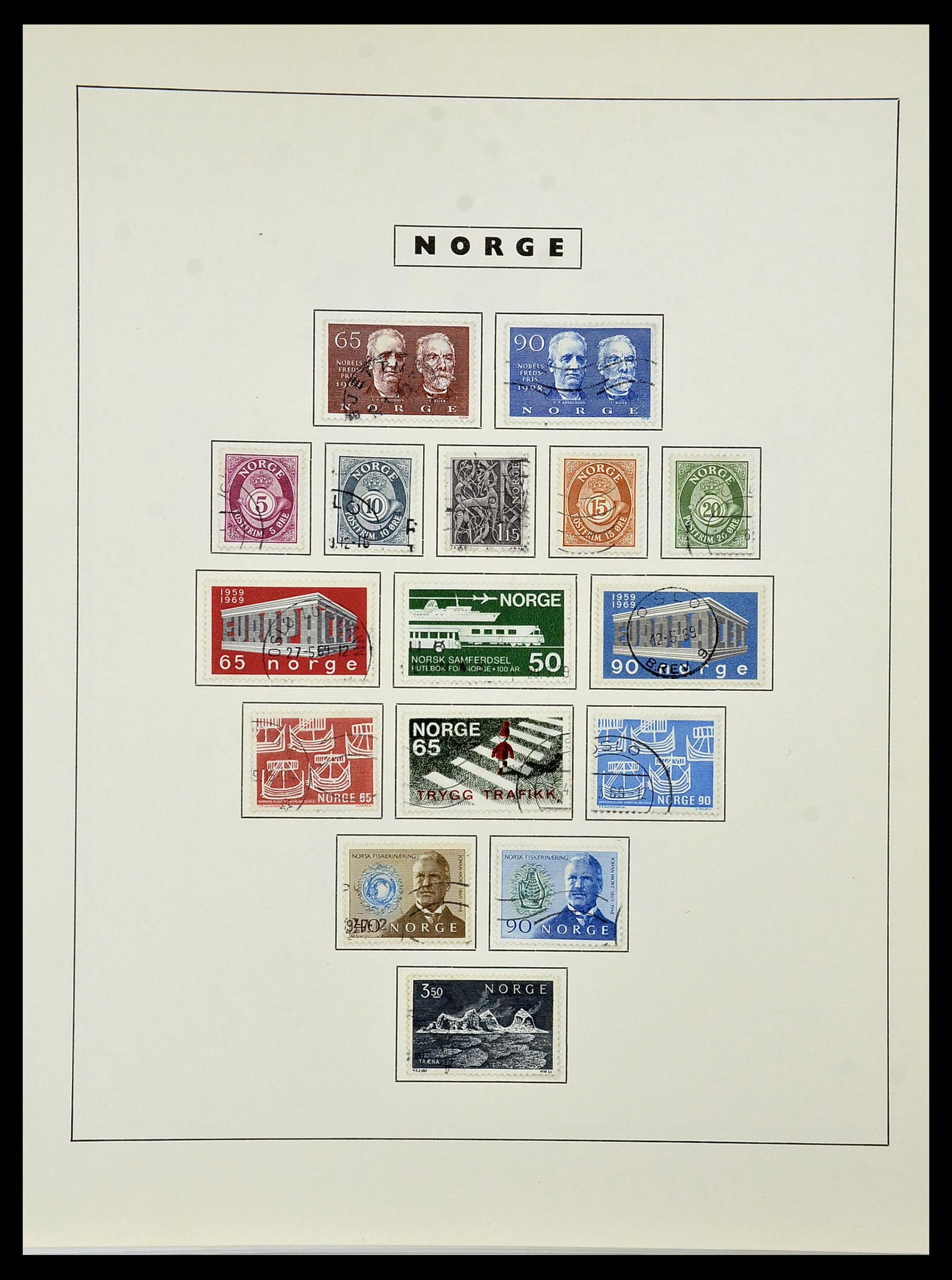 34274 057 - Postzegelverzameling 34274 Noorwegen 1856-2012.