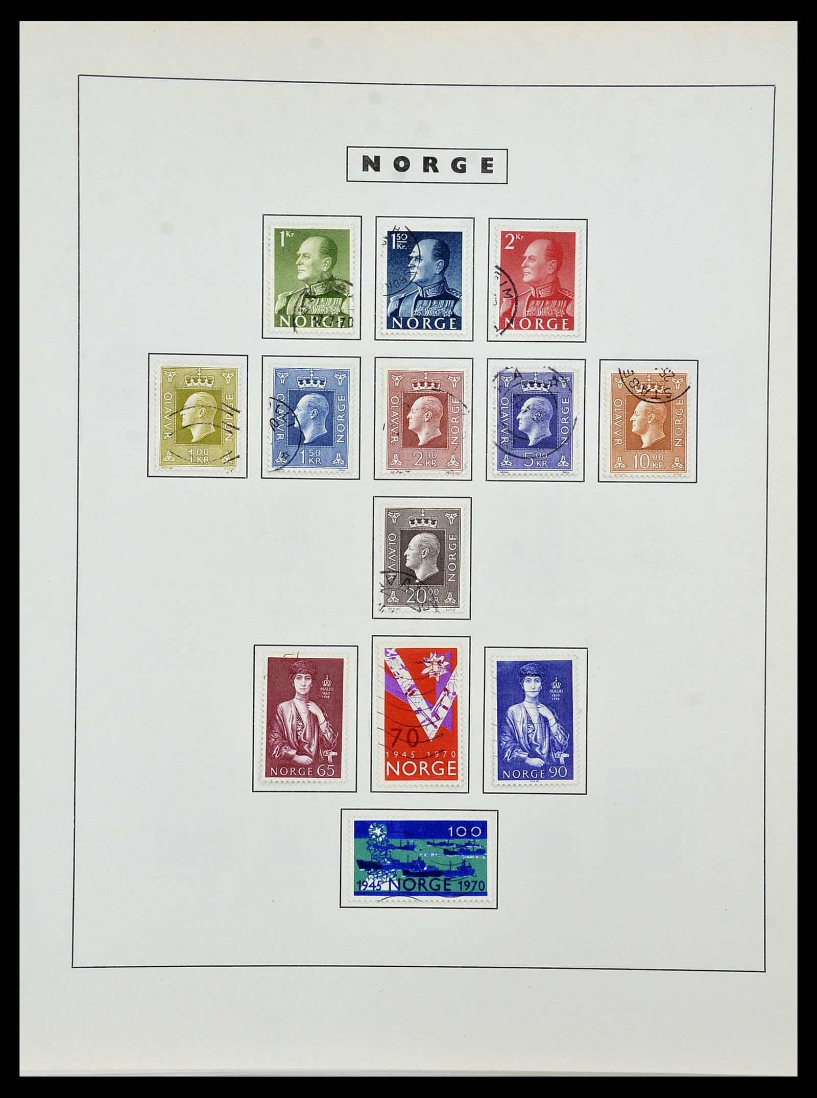34274 058 - Postzegelverzameling 34274 Noorwegen 1856-2012.