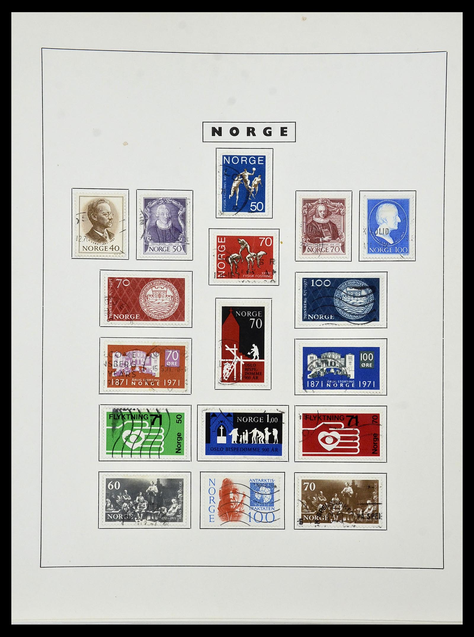 34274 060 - Postzegelverzameling 34274 Noorwegen 1856-2012.