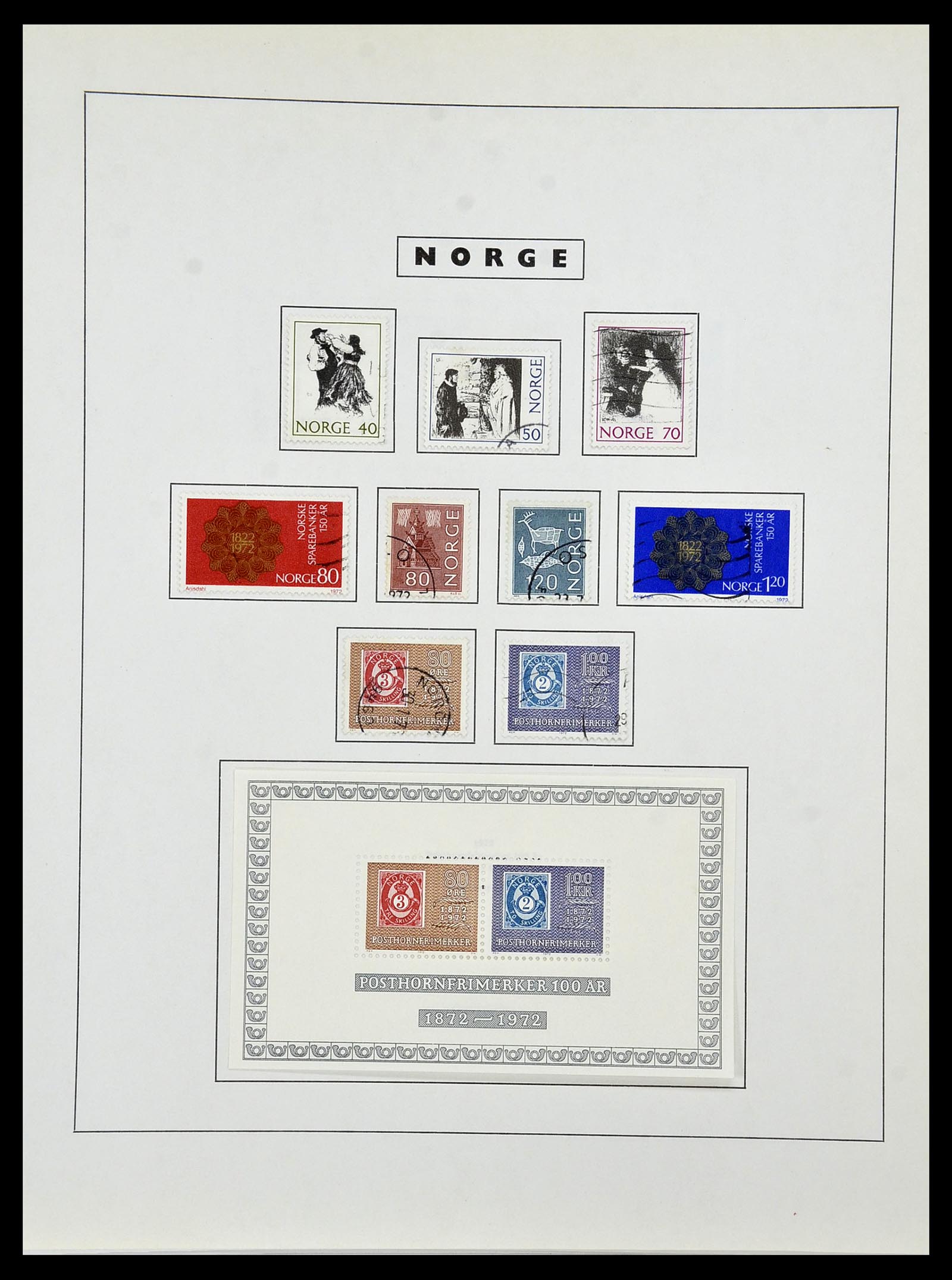 34274 061 - Postzegelverzameling 34274 Noorwegen 1856-2012.