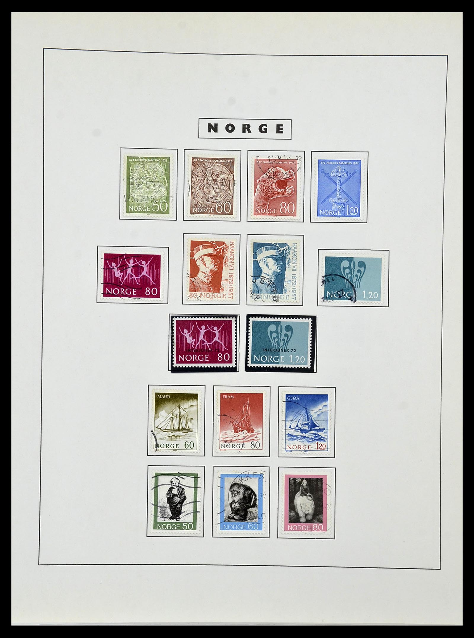 34274 062 - Postzegelverzameling 34274 Noorwegen 1856-2012.