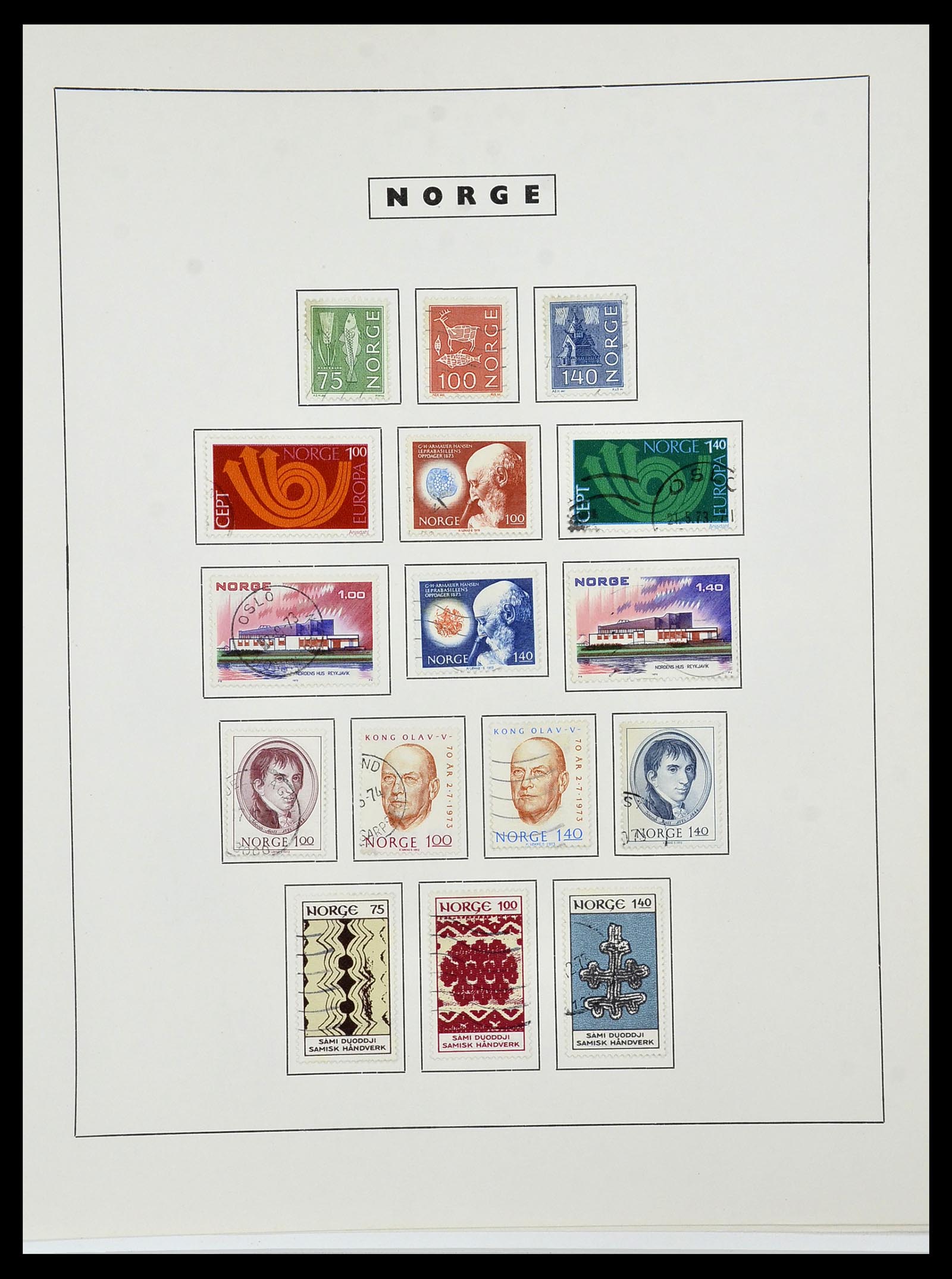 34274 063 - Postzegelverzameling 34274 Noorwegen 1856-2012.