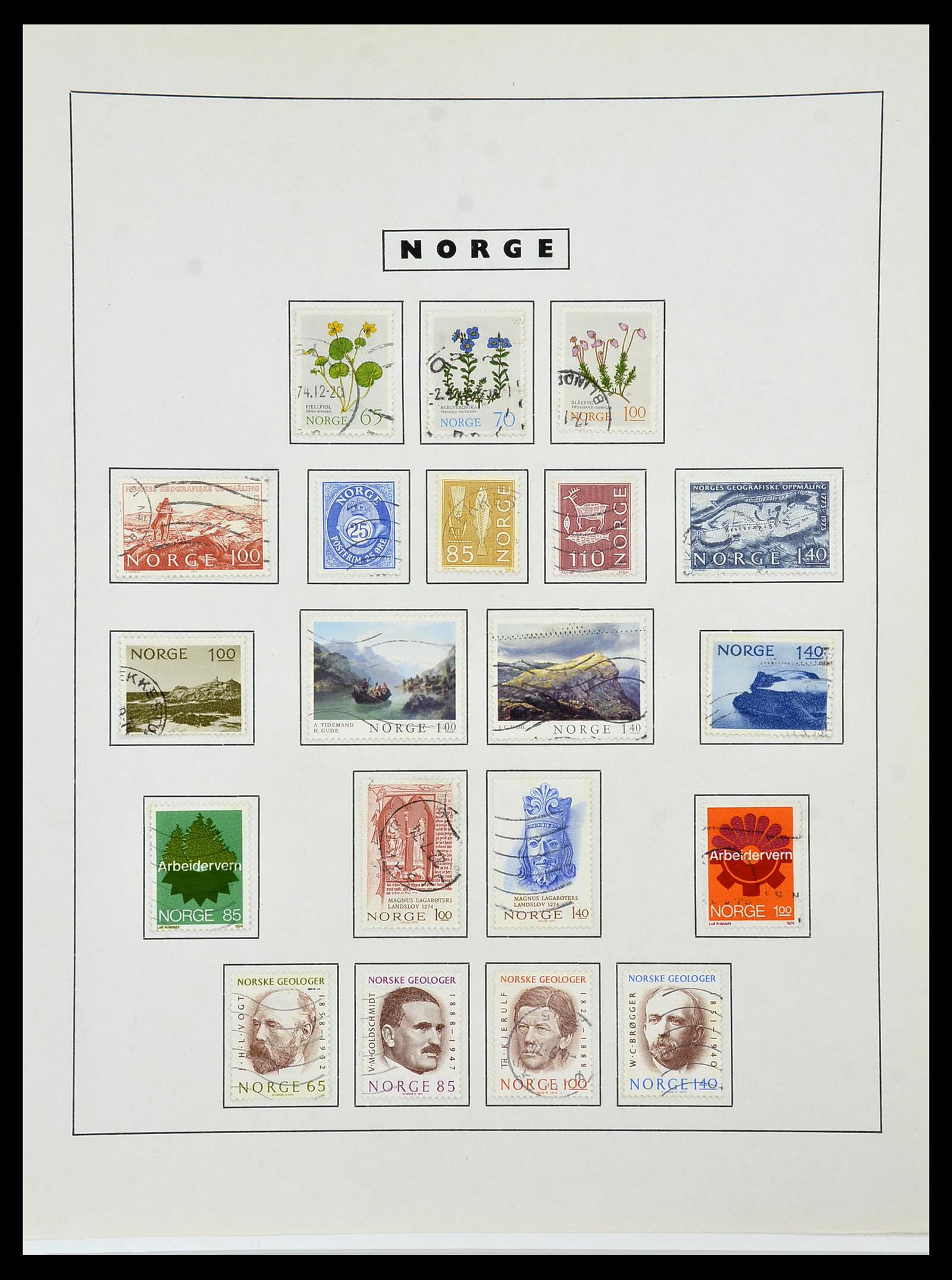 34274 064 - Postzegelverzameling 34274 Noorwegen 1856-2012.
