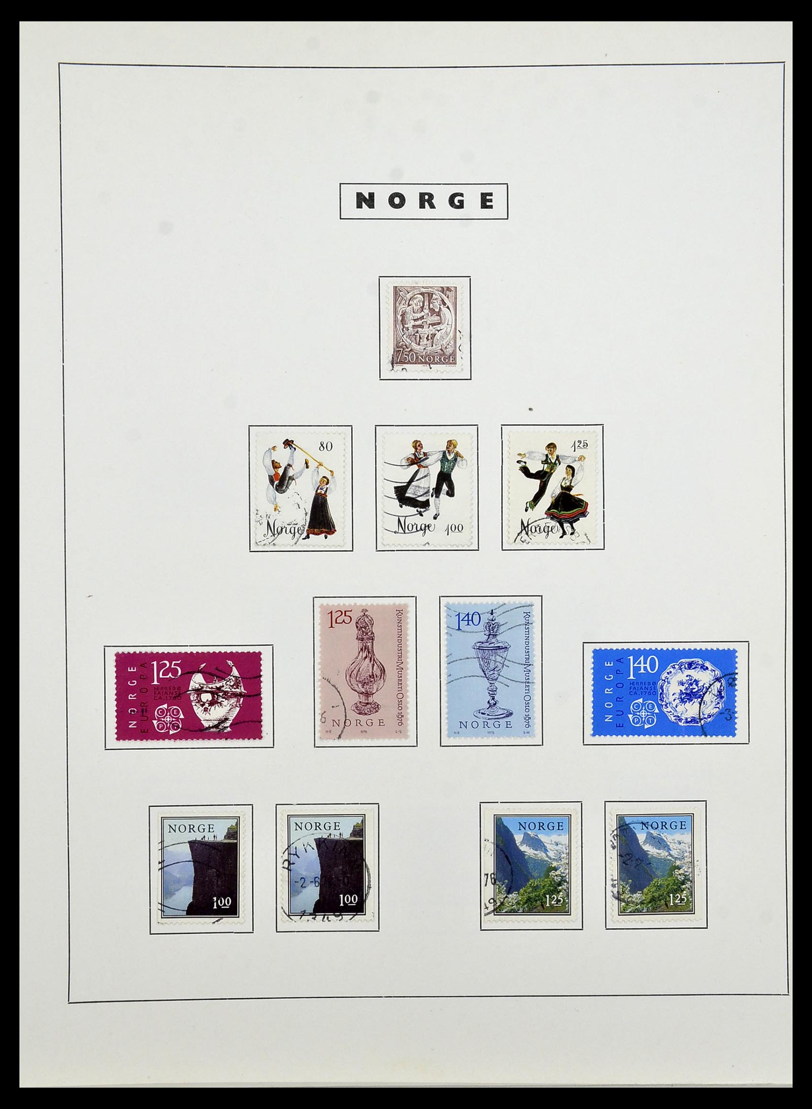 34274 067 - Postzegelverzameling 34274 Noorwegen 1856-2012.