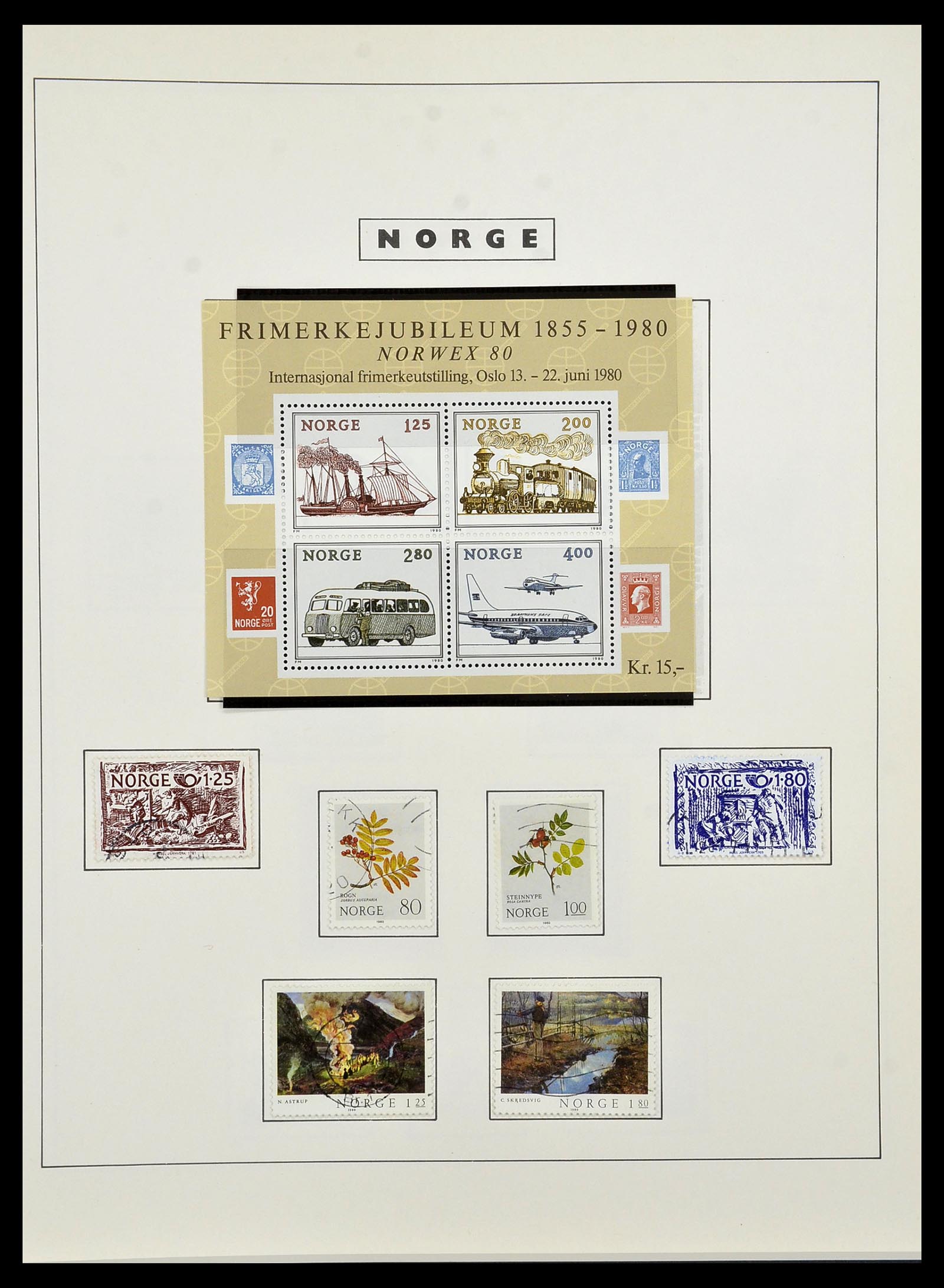 34274 076 - Postzegelverzameling 34274 Noorwegen 1856-2012.