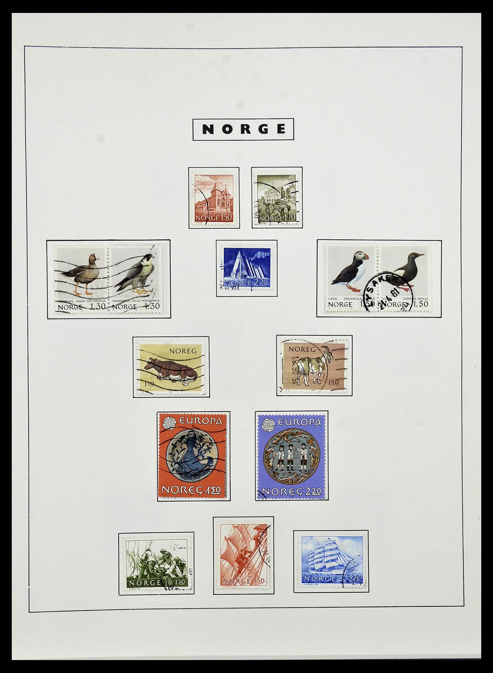 34274 077 - Postzegelverzameling 34274 Noorwegen 1856-2012.