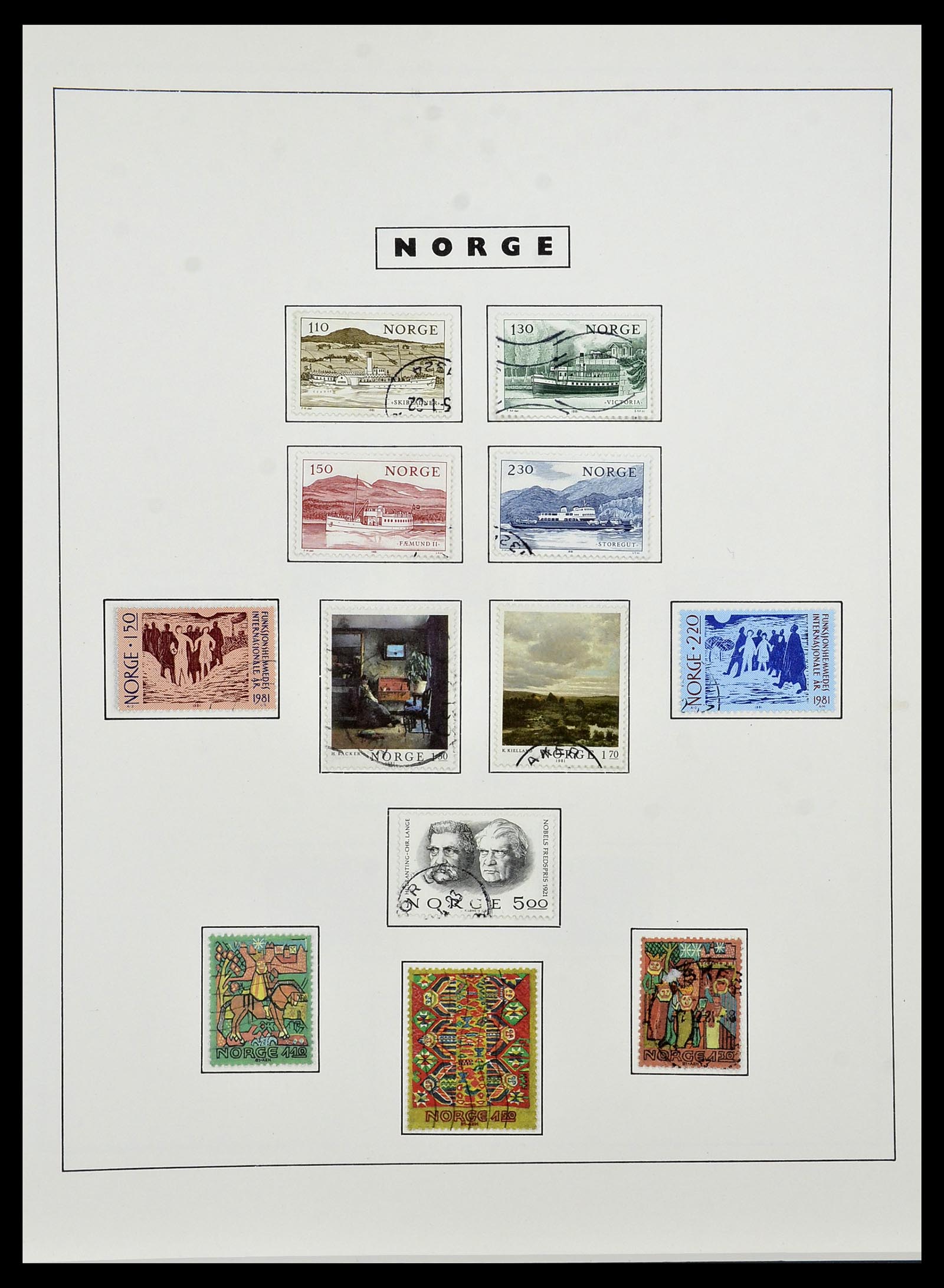 34274 078 - Postzegelverzameling 34274 Noorwegen 1856-2012.