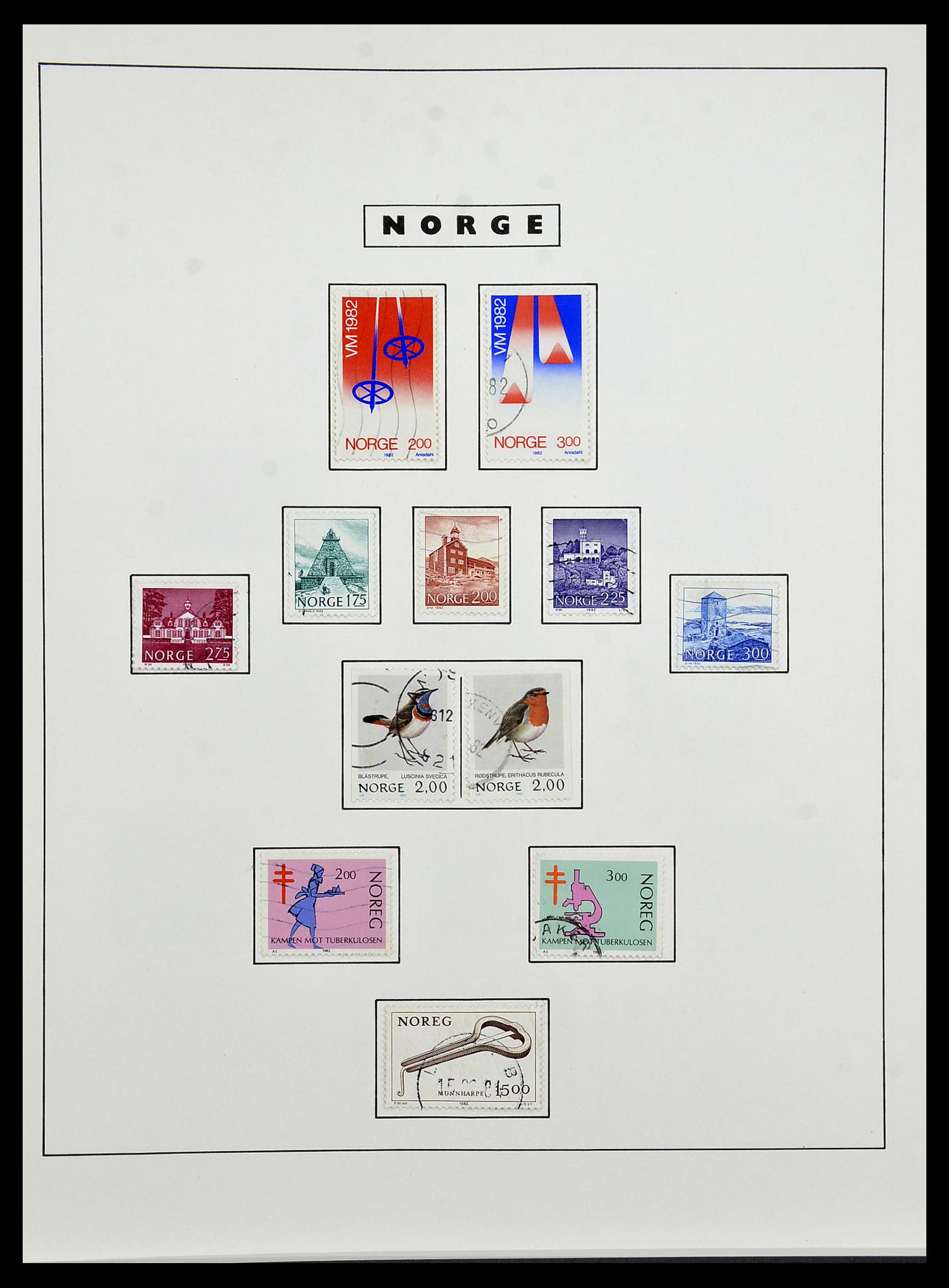 34274 079 - Postzegelverzameling 34274 Noorwegen 1856-2012.