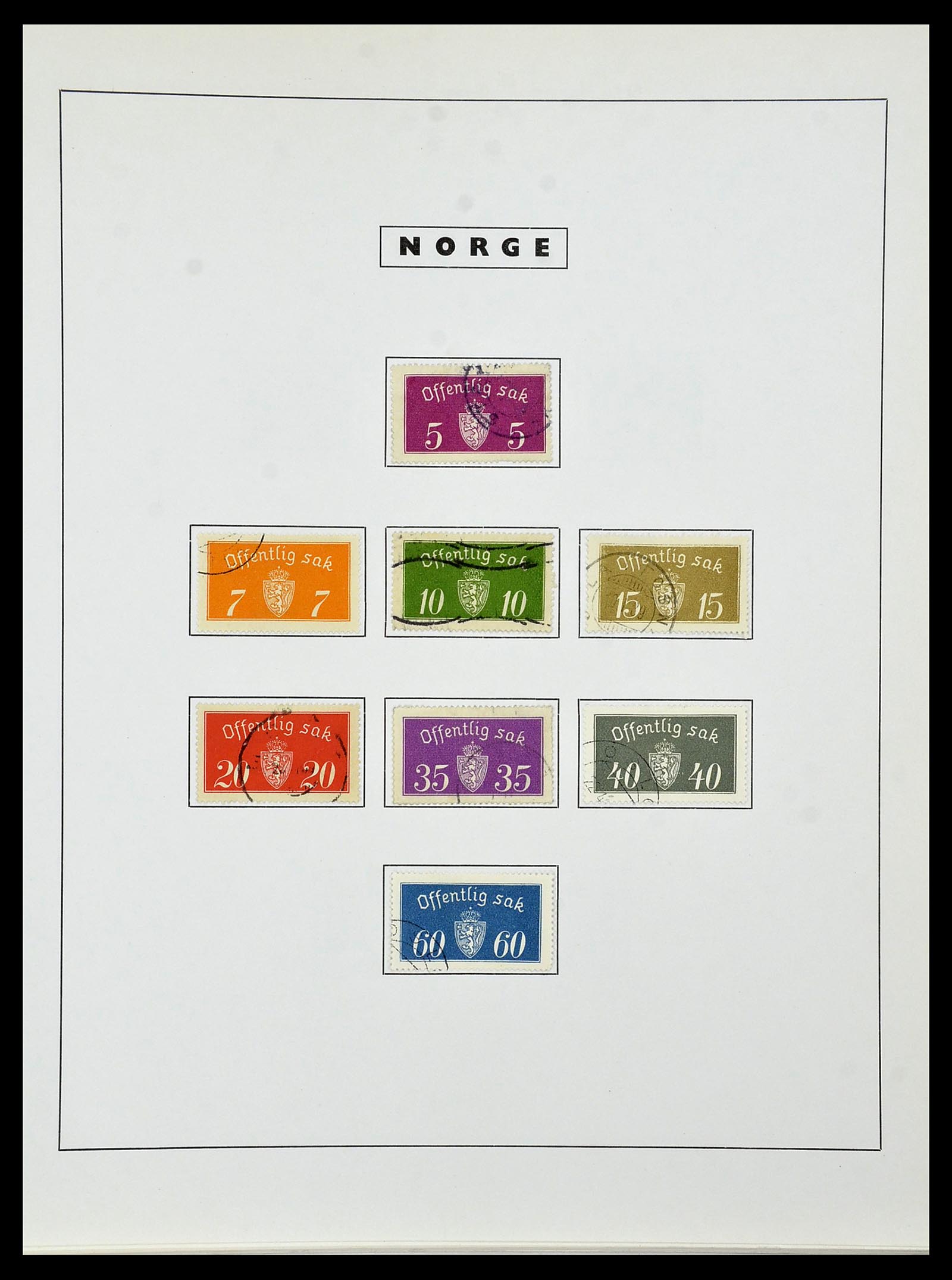 34274 121 - Stamp collection 34274 Norway 1856-2012.