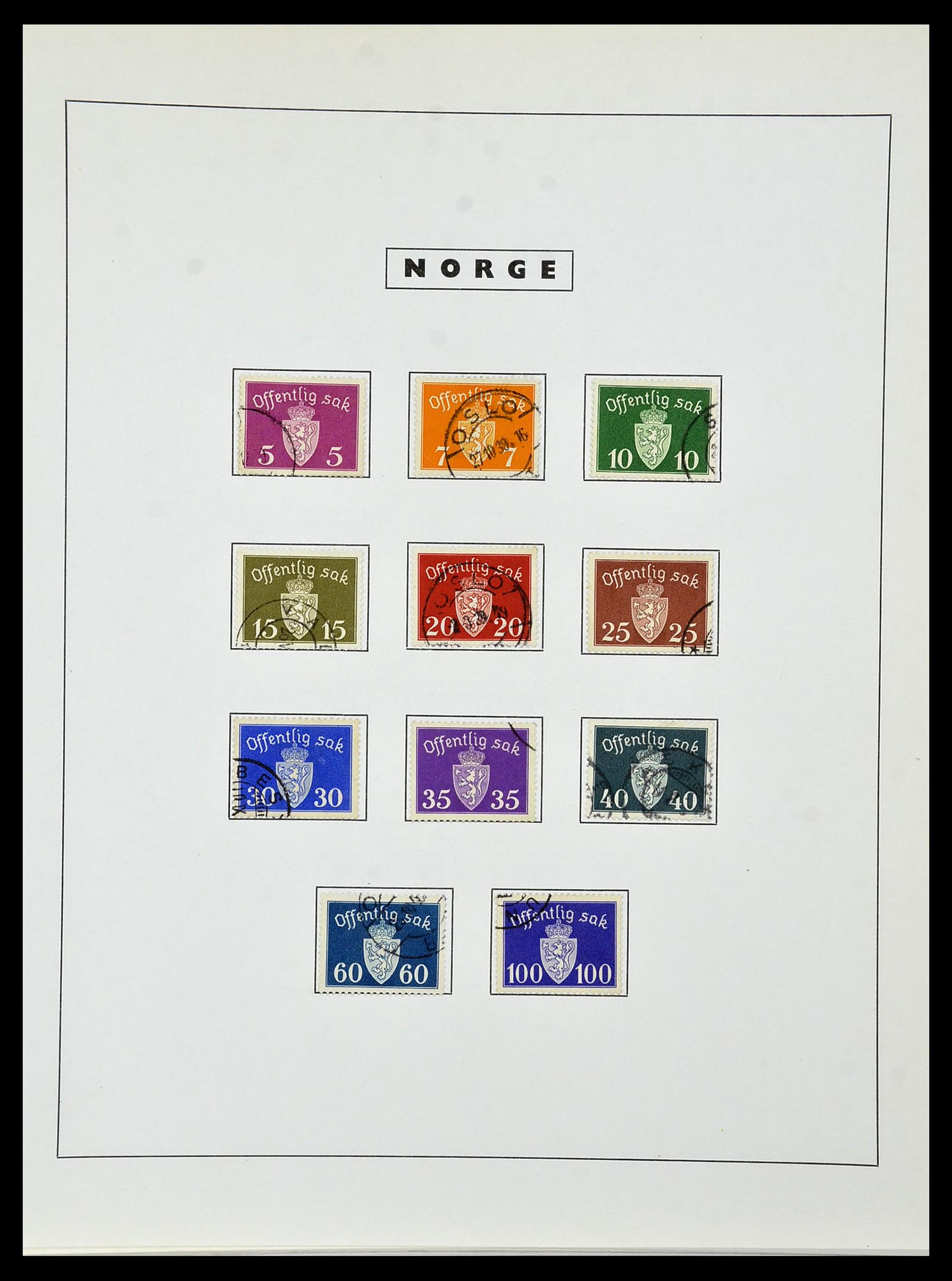34274 123 - Postzegelverzameling 34274 Noorwegen 1856-2012.